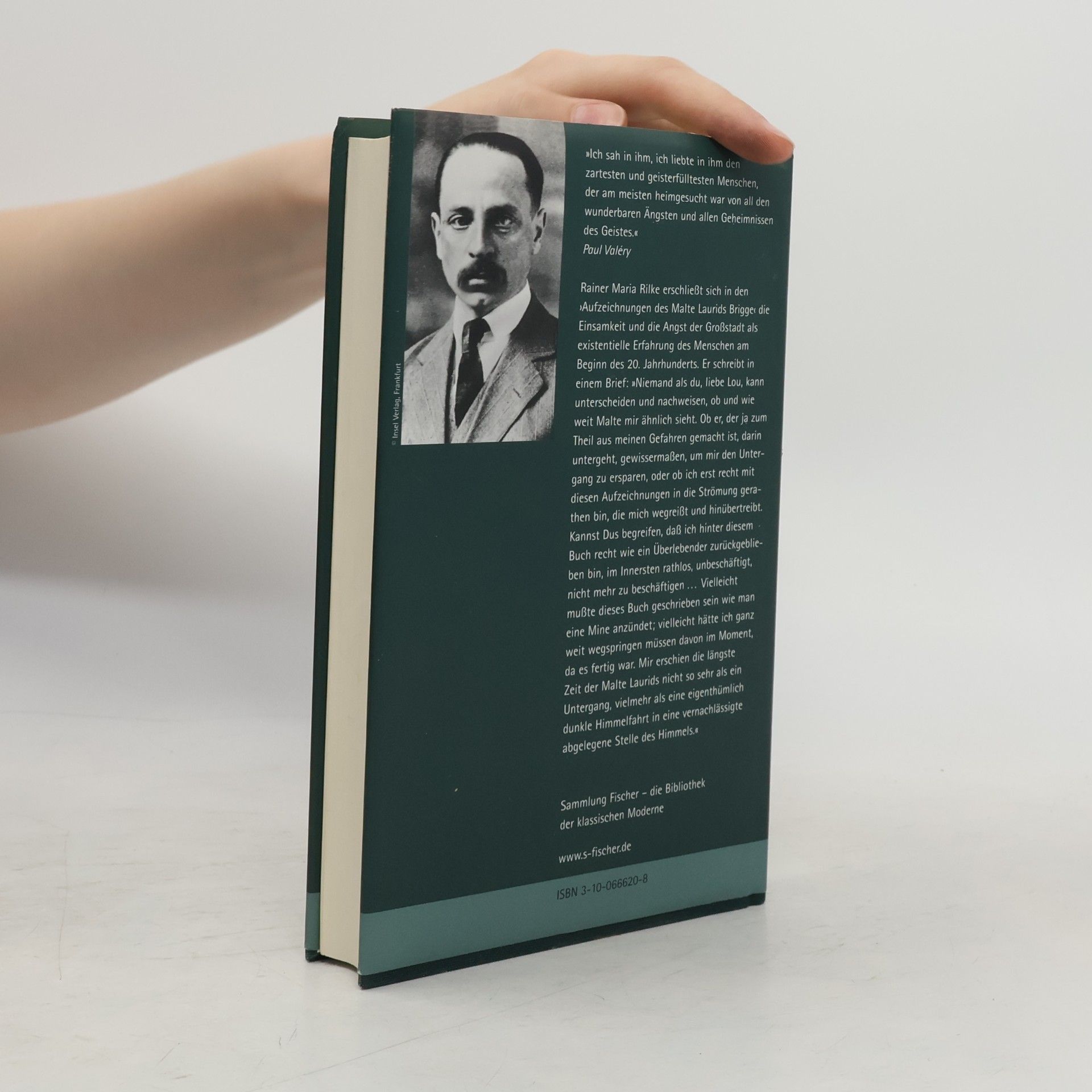Rainer Maria Rilke Sammlung Fischer: Die Aufzeichnungen des Malte Laurids Brigge