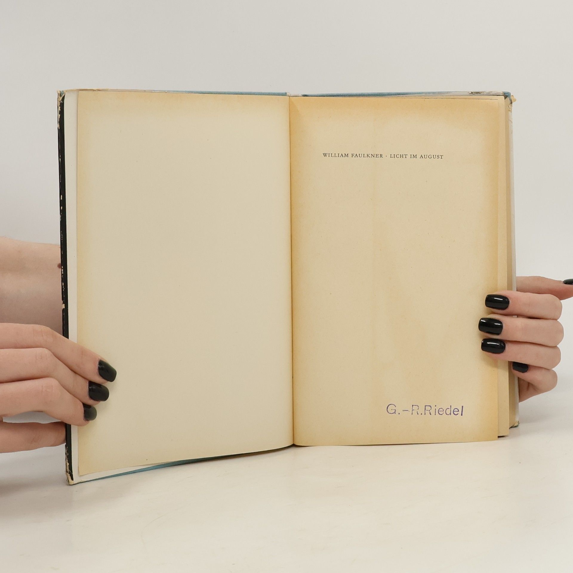 William Faulkner Licht im August