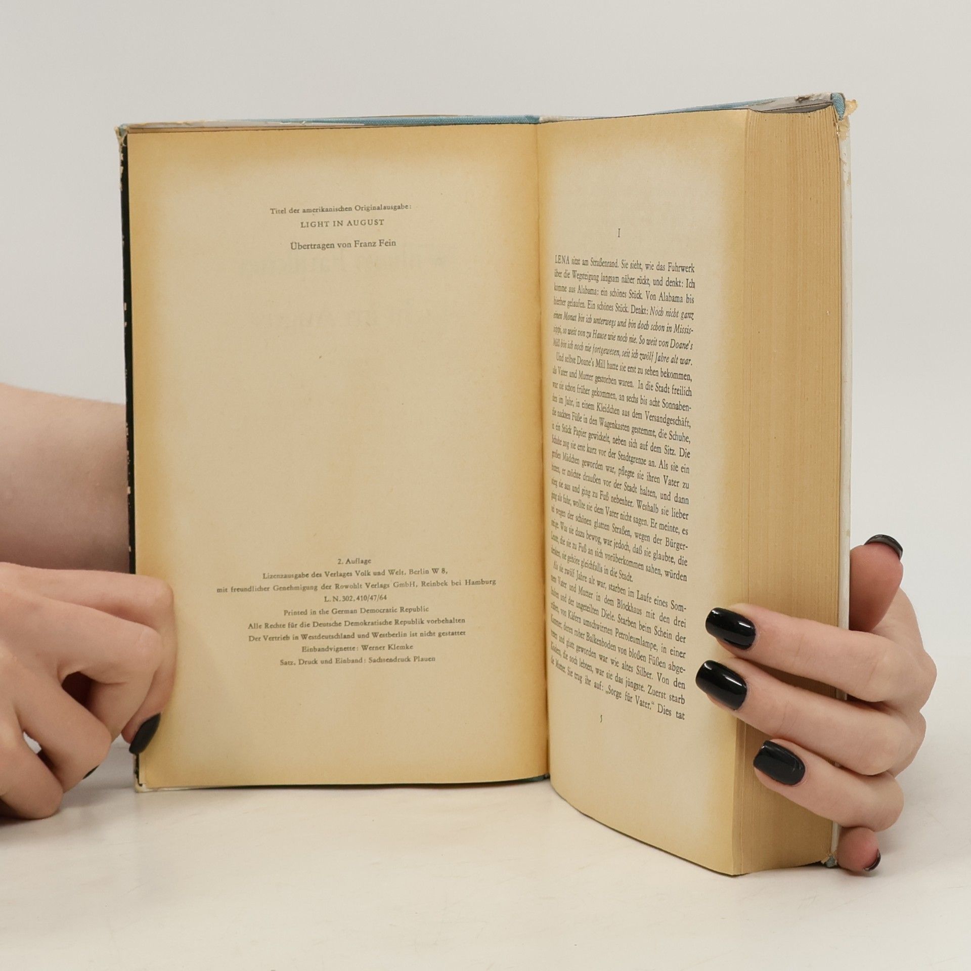William Faulkner Licht im August