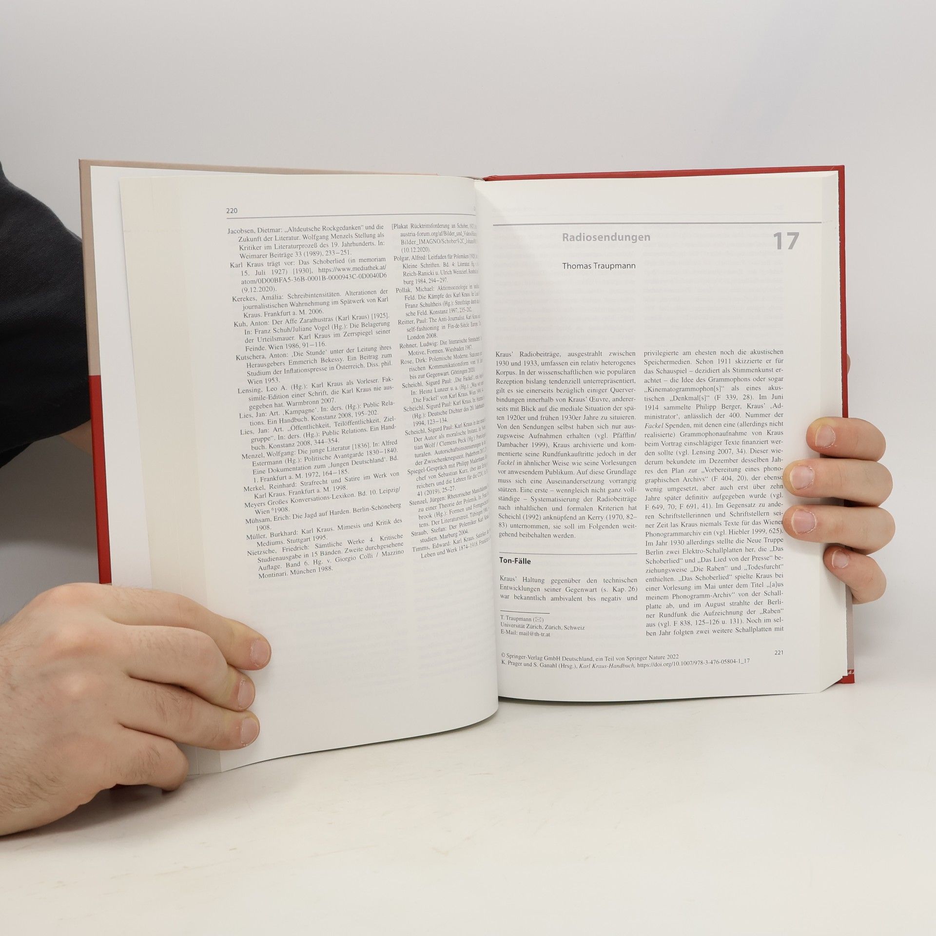 Isabel Langkabel Karl Kraus-Handbuch
