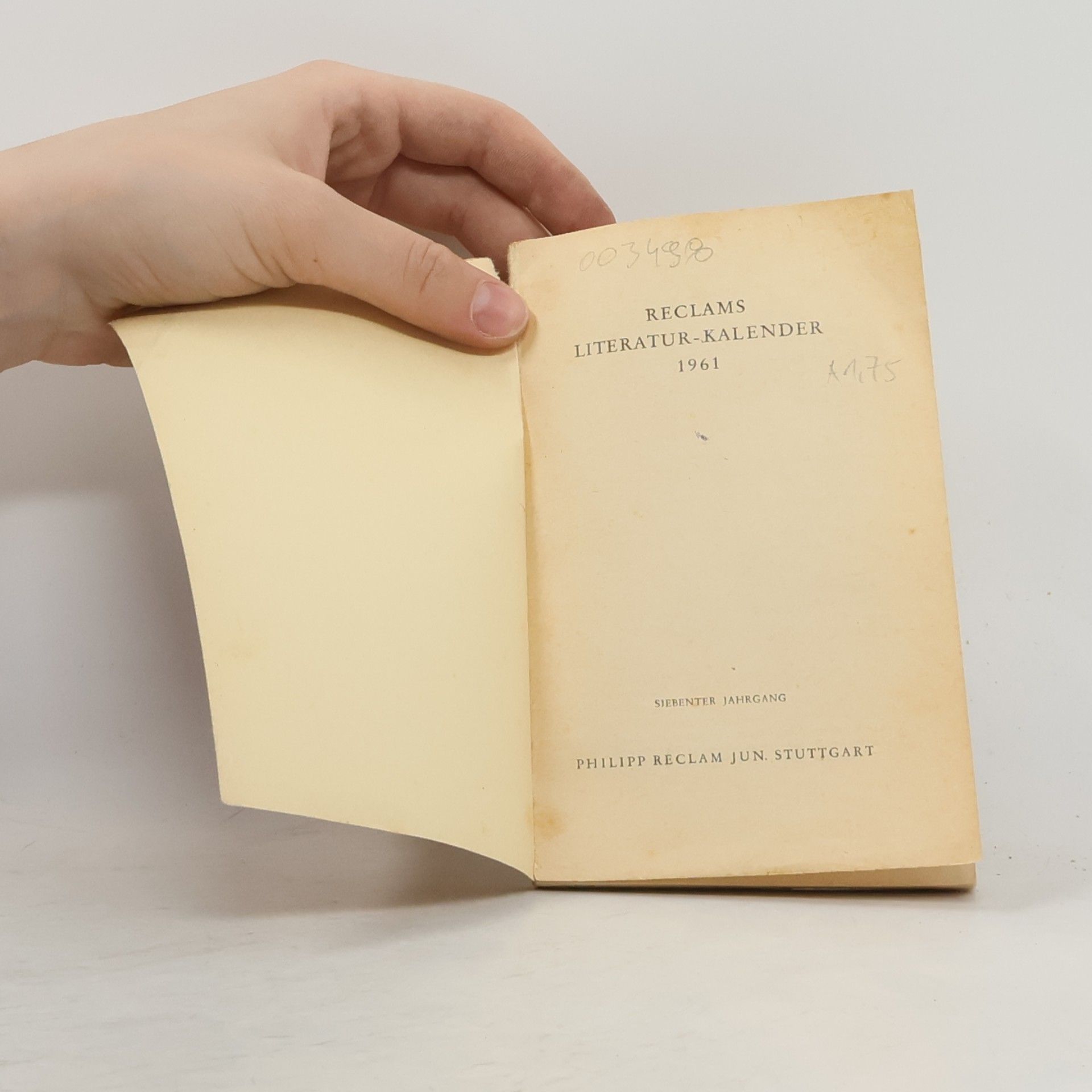 Autorenkollektiv Reclams Literatur-Kalender 1961