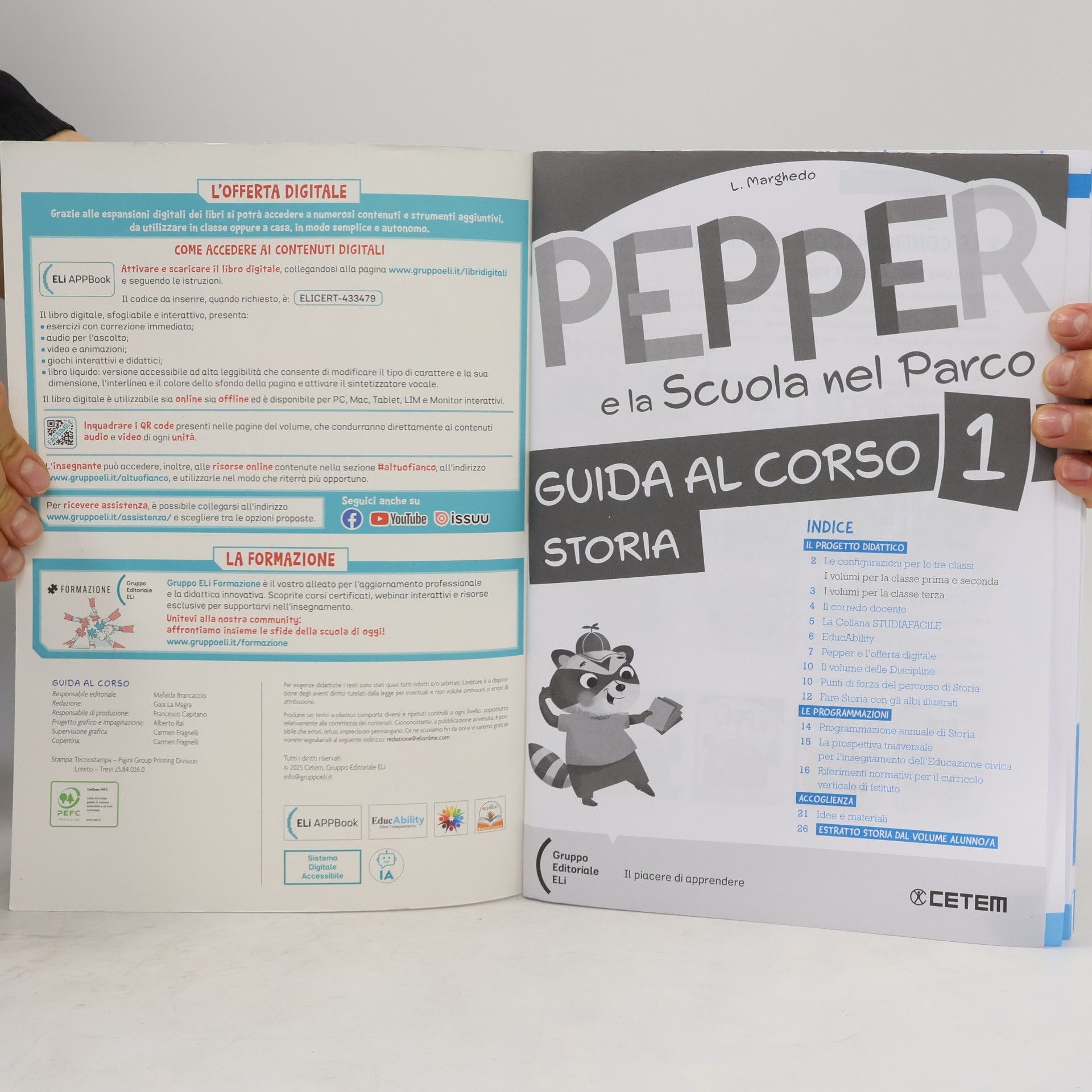 S. Restauri Pepper e la Scuola nel Parco. Guida al Corso 1