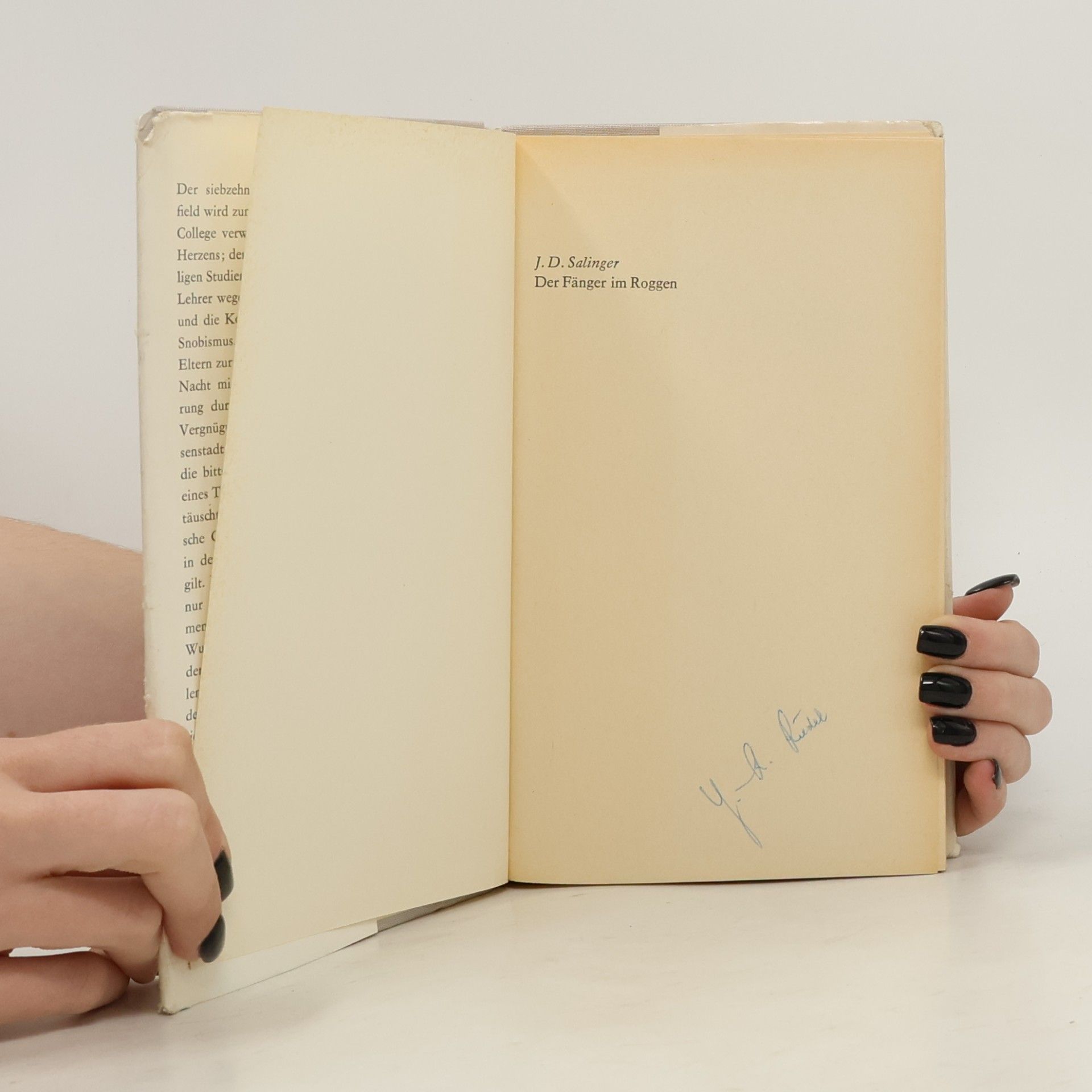 J. D. Salinger Der Fänger im Roggen