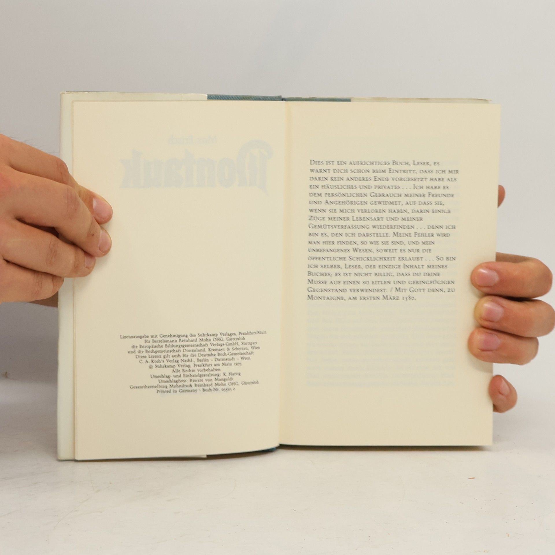 Max Frisch Montauk