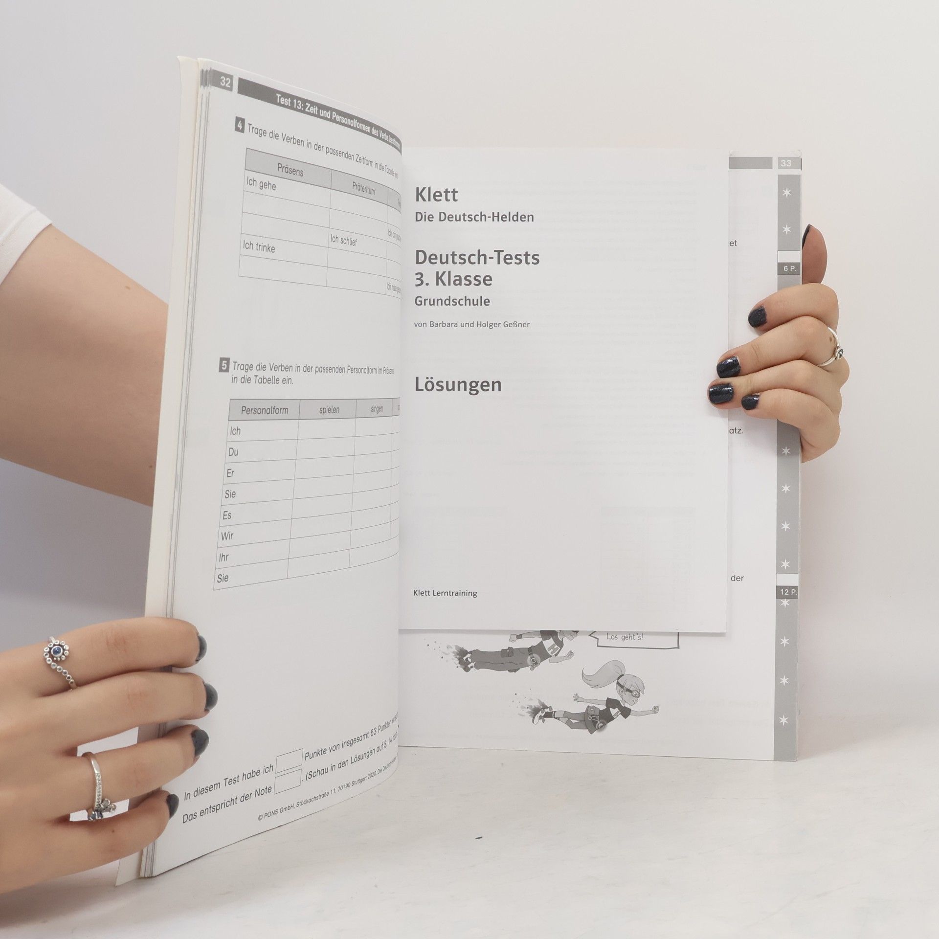Klett Lerntraining Die Deutsch-Helden: Deutsch-Tests 3. Klasse