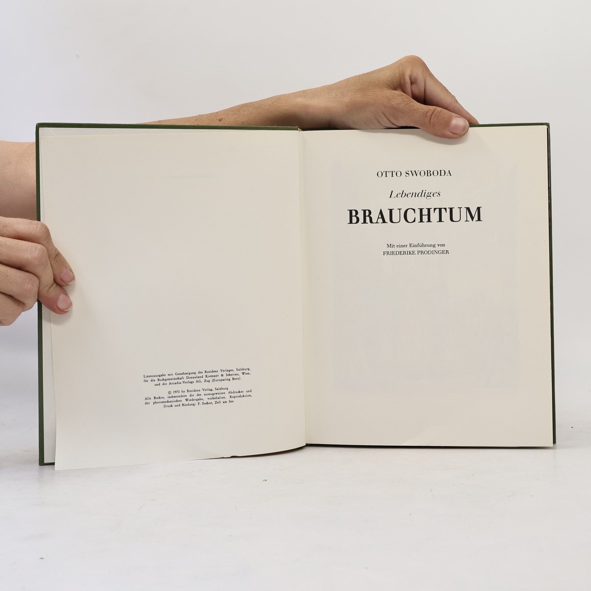 Otto Swoboda Lebendiges Brauchtum