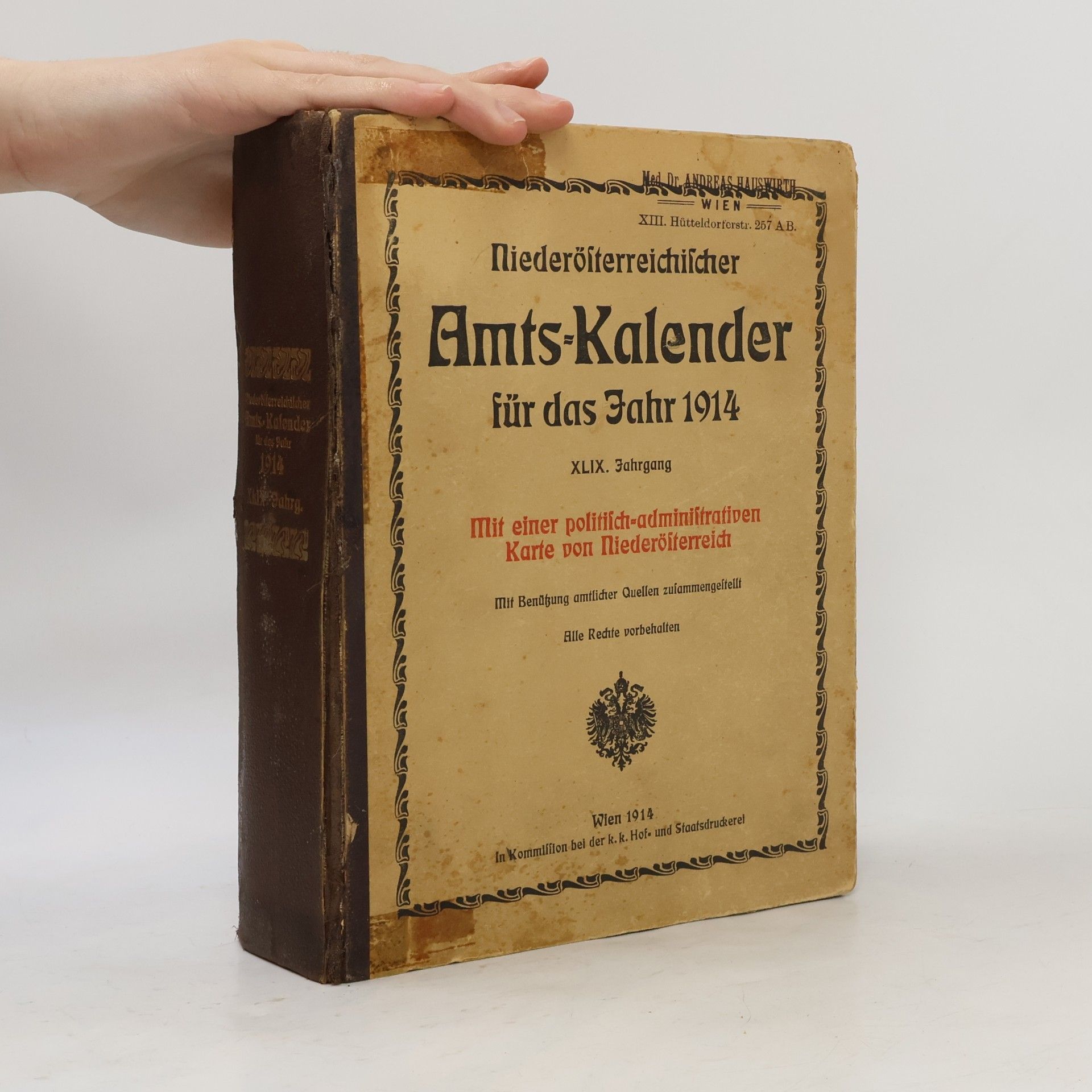 Auteurscollectief Niederösterreichischer Amst-Kalender für das Jahr 1914