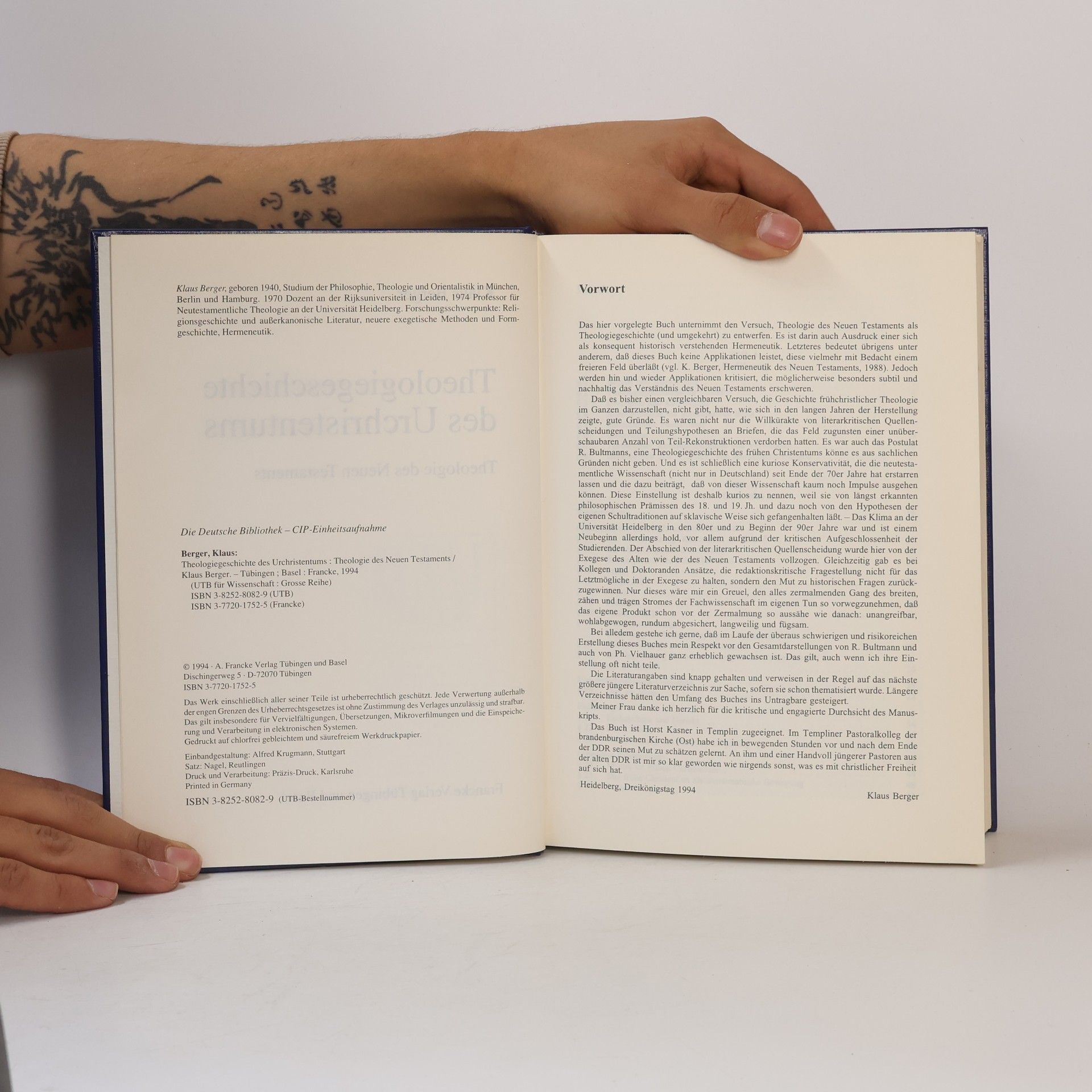 Klaus Berger UTB für Wissen: Theologiegeschichte des Urchristentums. Theologie des Neuen Testaments.