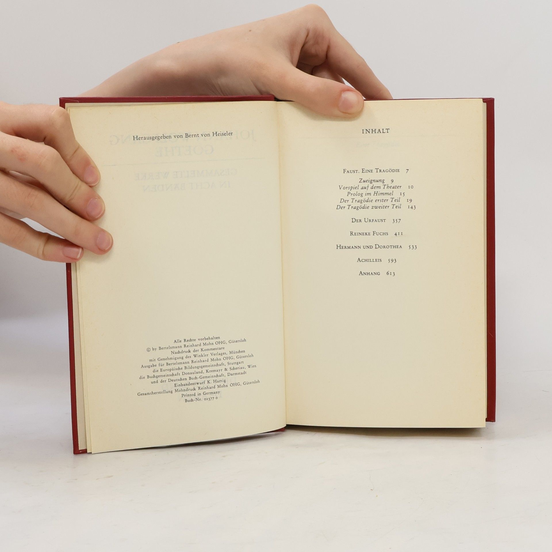 Johann Wolfgang von Goethe Goethe Werke 3