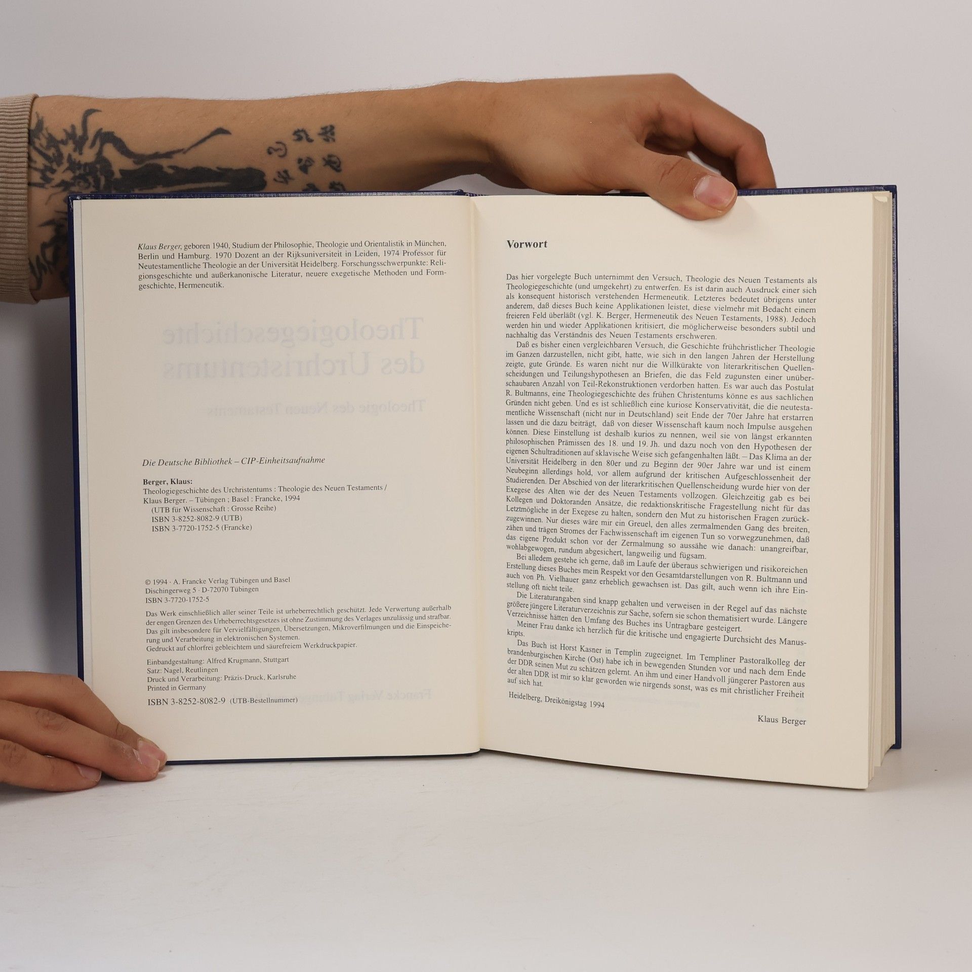 Klaus Berger UTB für Wissen: Theologiegeschichte des Urchristentums. Theologie des Neuen Testaments.