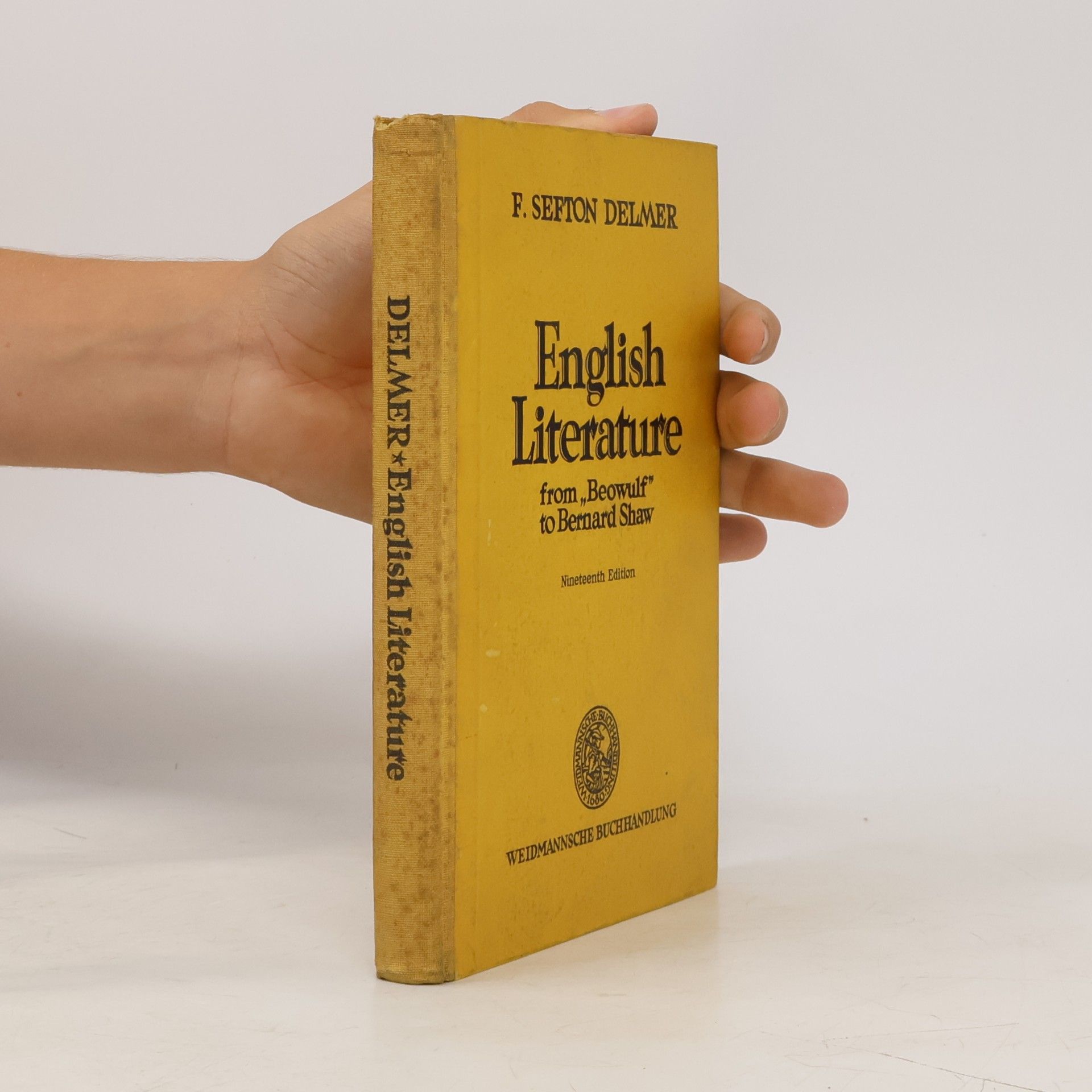 Frederic Sefton Delmer English Literature from "Beowulf" to Bernard Shaw
