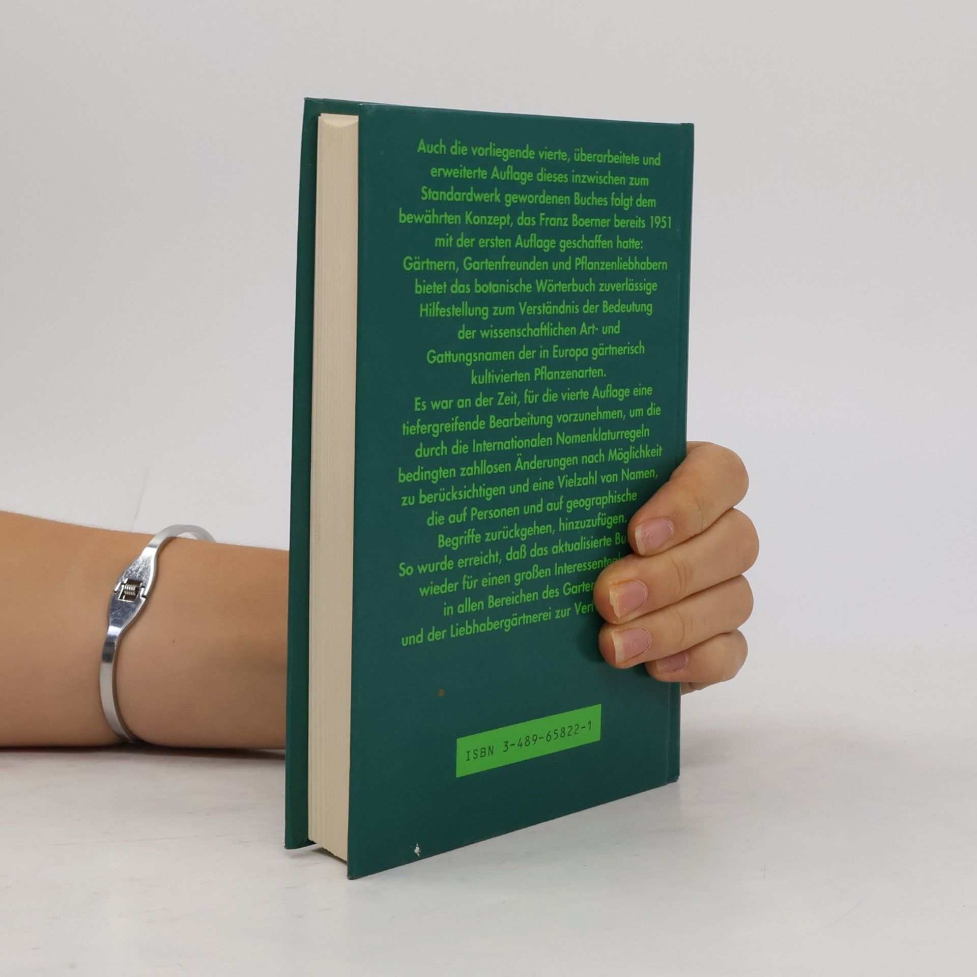 Franz Boerner Taschenwörterbuch der botanischen Pflanzennamen