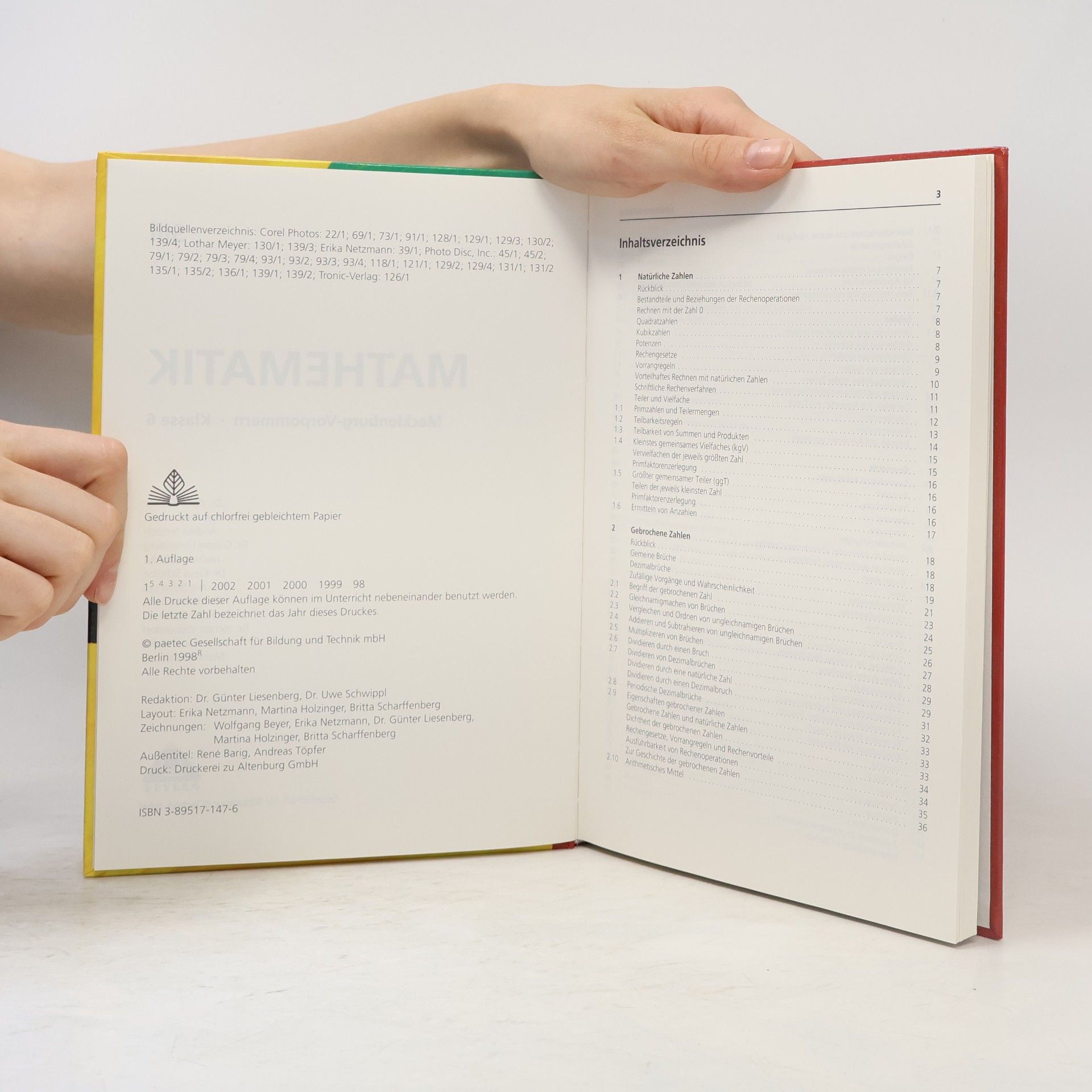 Mathematik, Ausgabe Mecklenburg-Vorpommern, Euro, Lehrbuch, Klasse 6