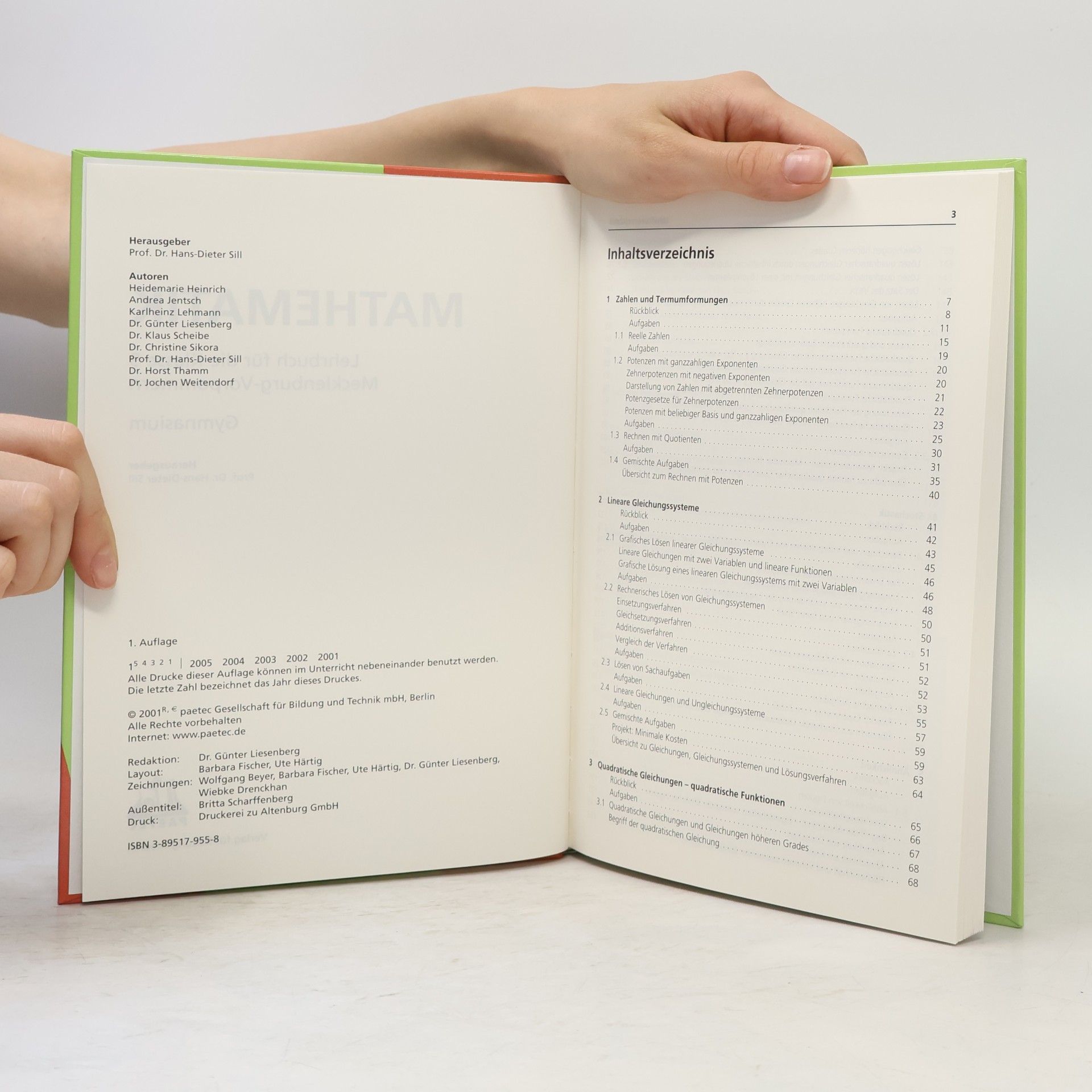 Heidemarie Heinrich Mathematik, Ausgabe Mecklenburg-Vorpommern, Euro, Lehrbuch, Klasse 9, Gymnasium