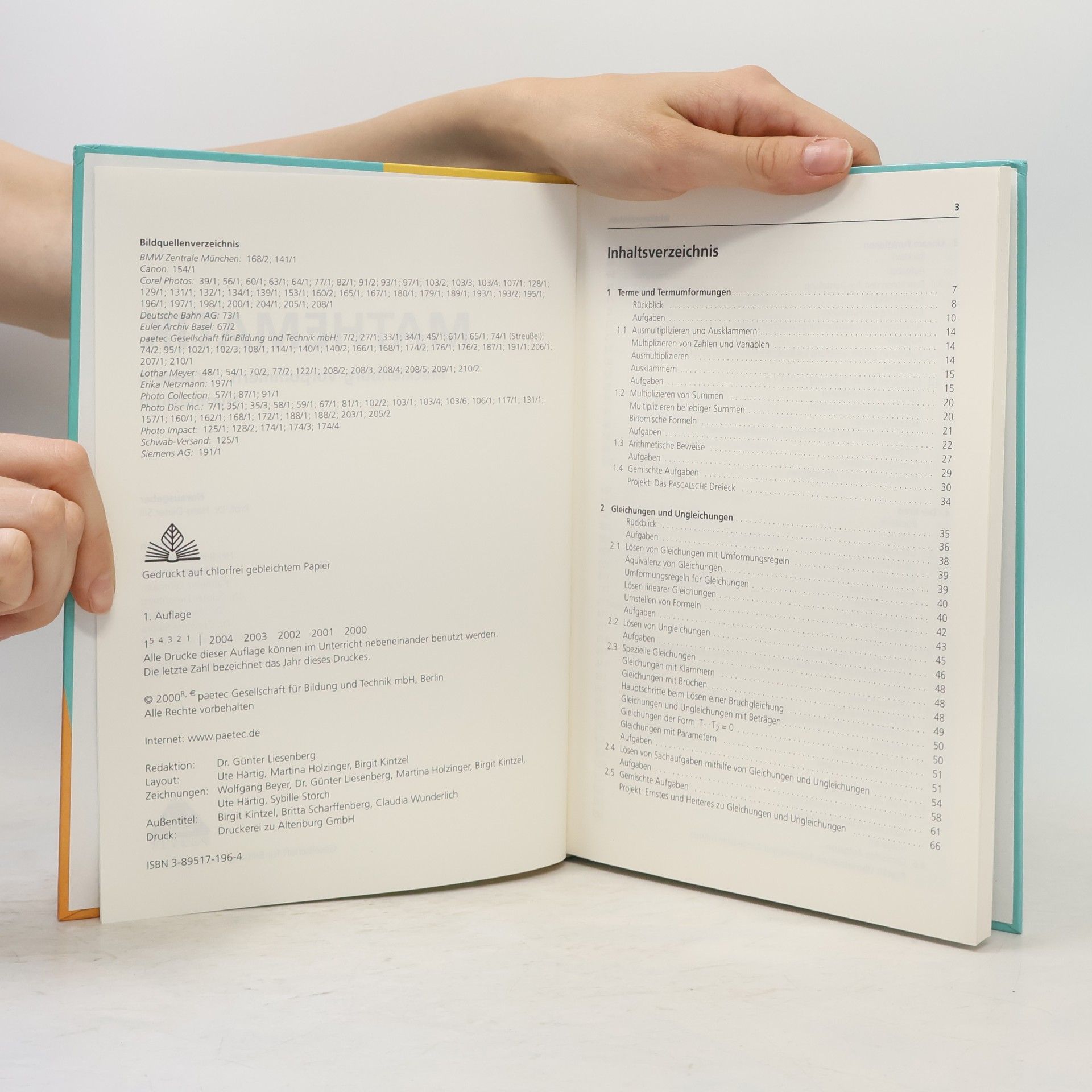 Uwe Bahro Mathematik, Ausgabe Mecklenburg-Vorpommern, EURO, Lehrbuch, Klasse 8, Gymnasium