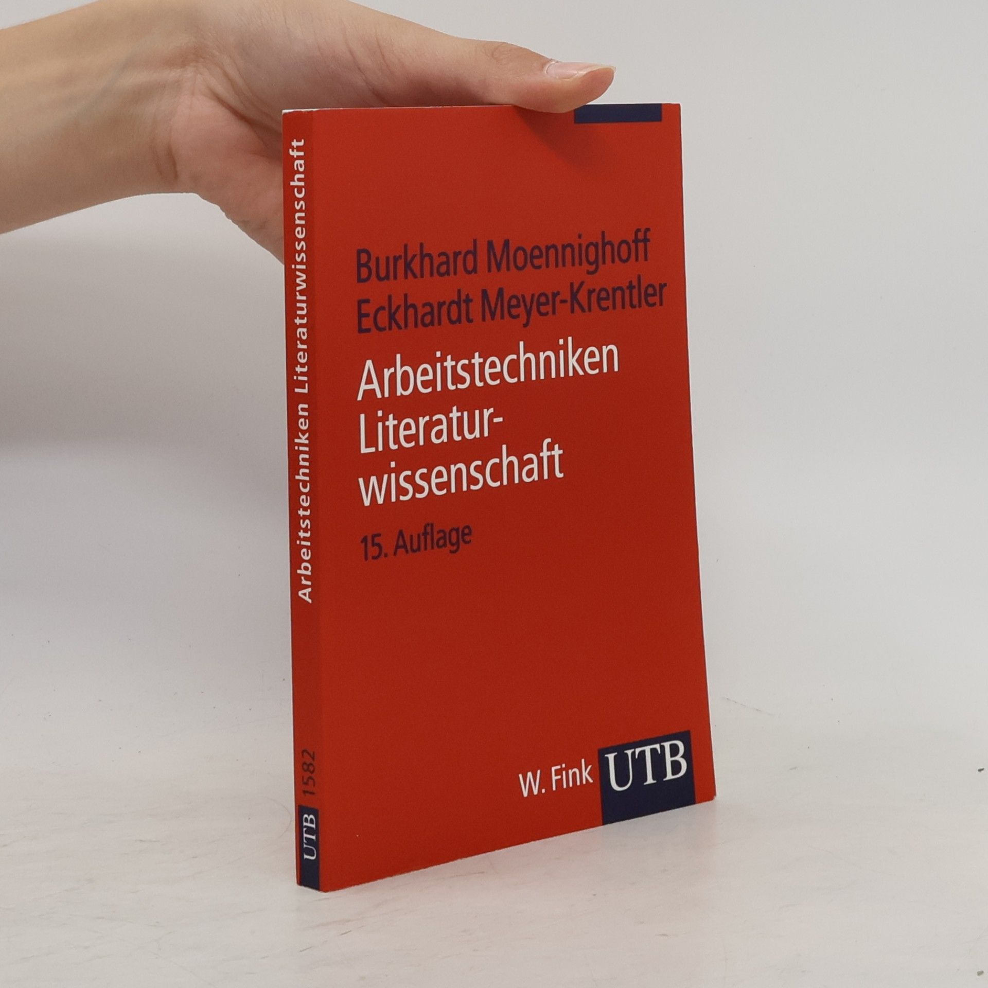 Burkhard Moennighoff Arbeitstechniken Literaturwissenschaft