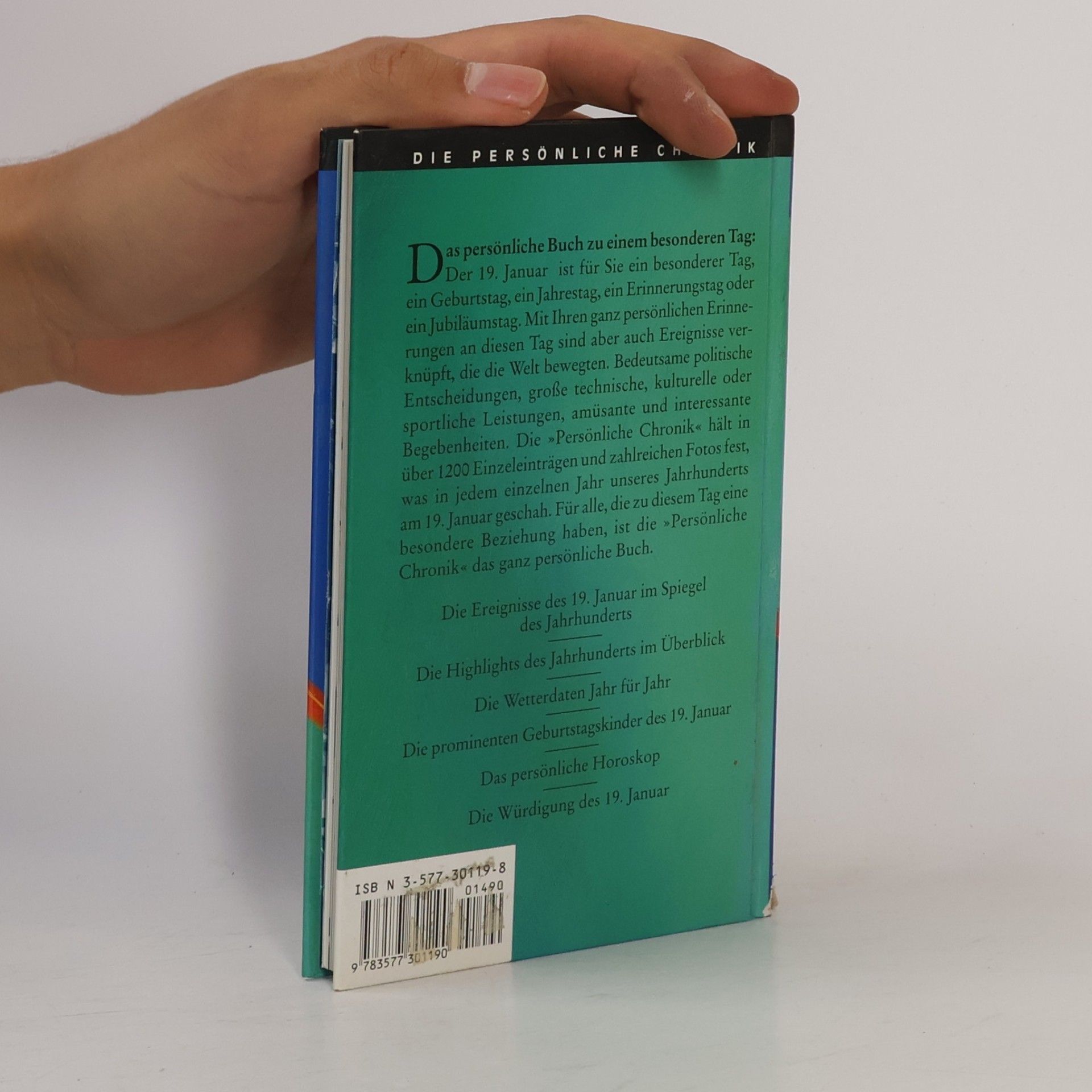 Die Persönliche Chronik: Das Buch vom 19. Januar