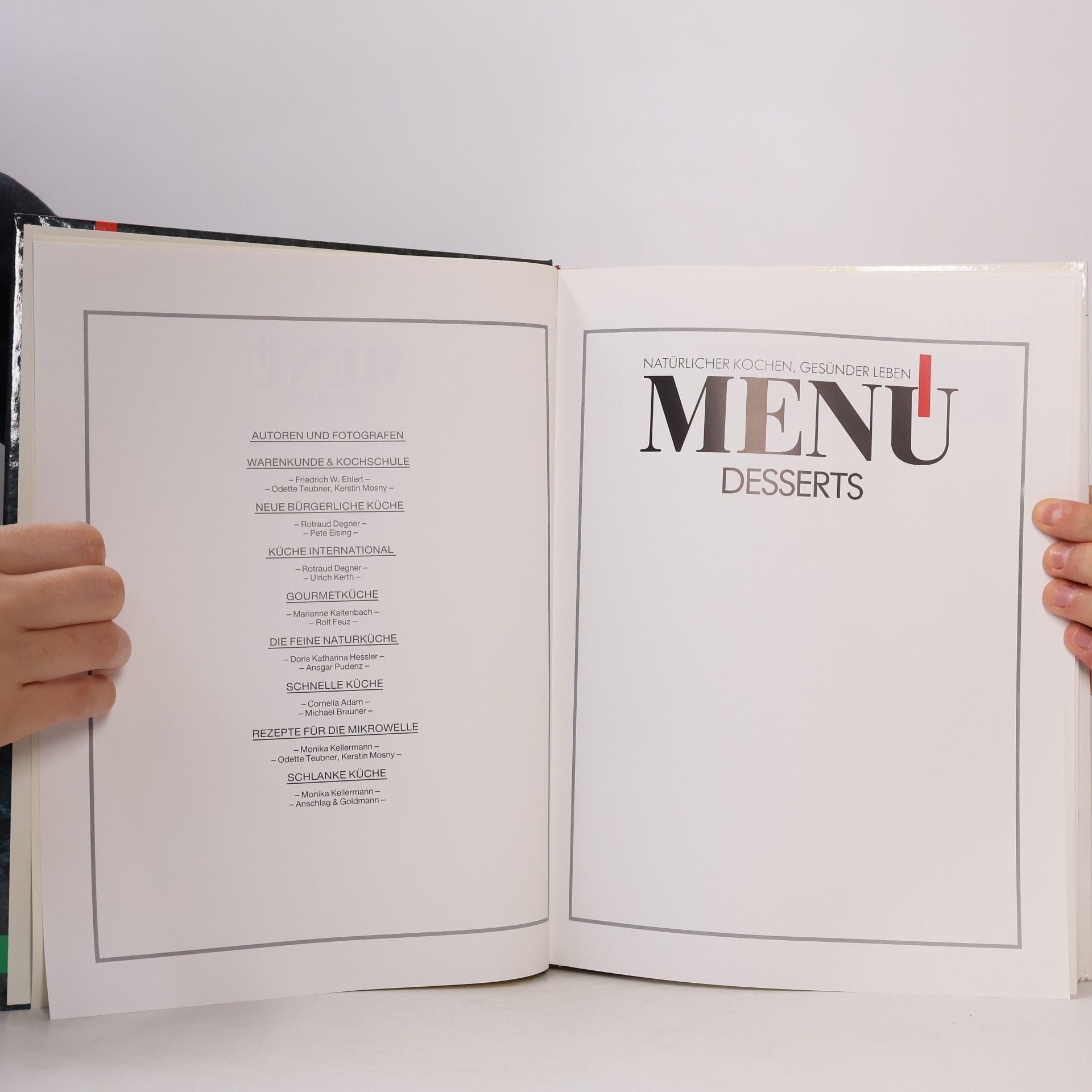 Autorenkollektiv Das neue Menu. Desserts