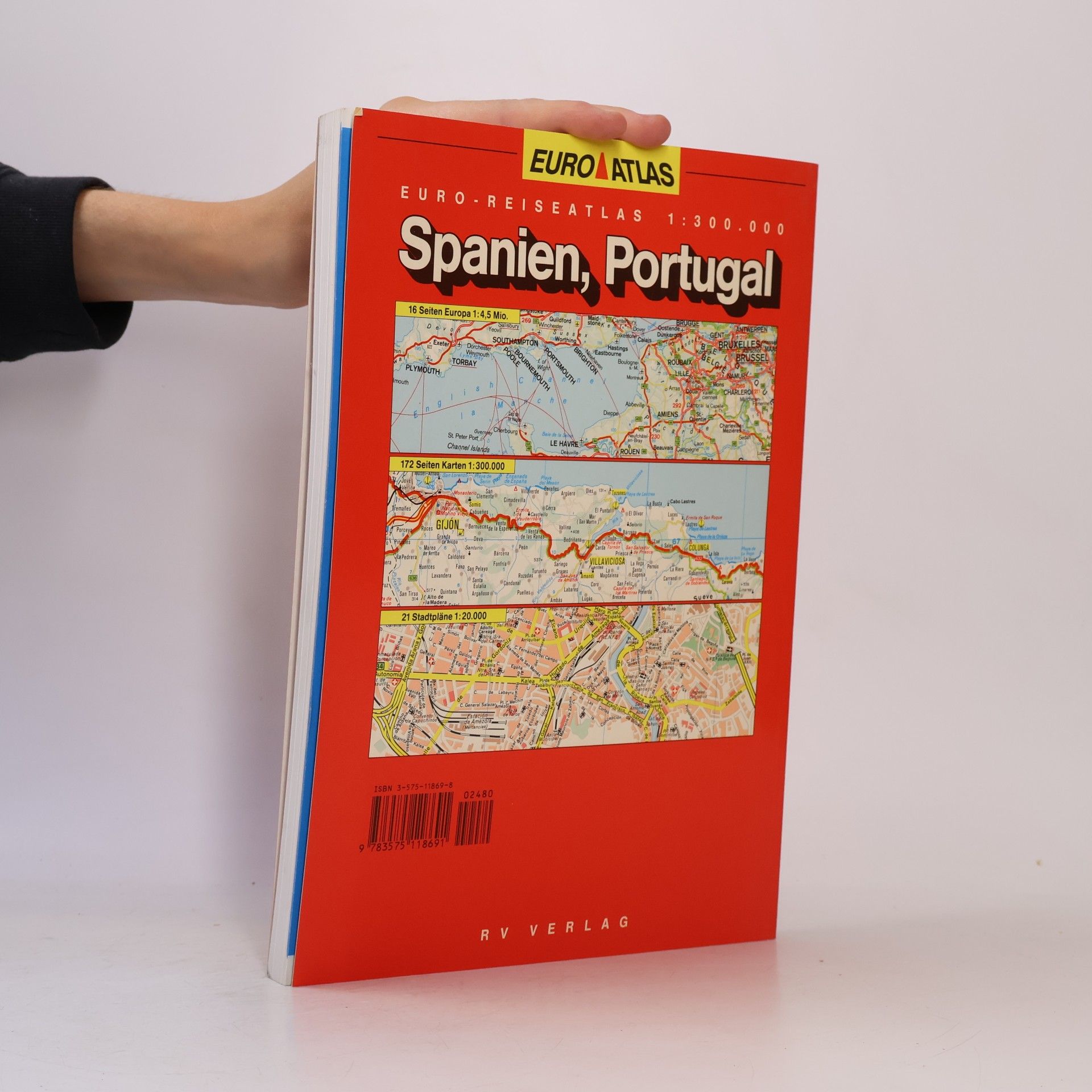 Various authors Spanien Portugal : Euro-Reiseatlas 1 : 300.000