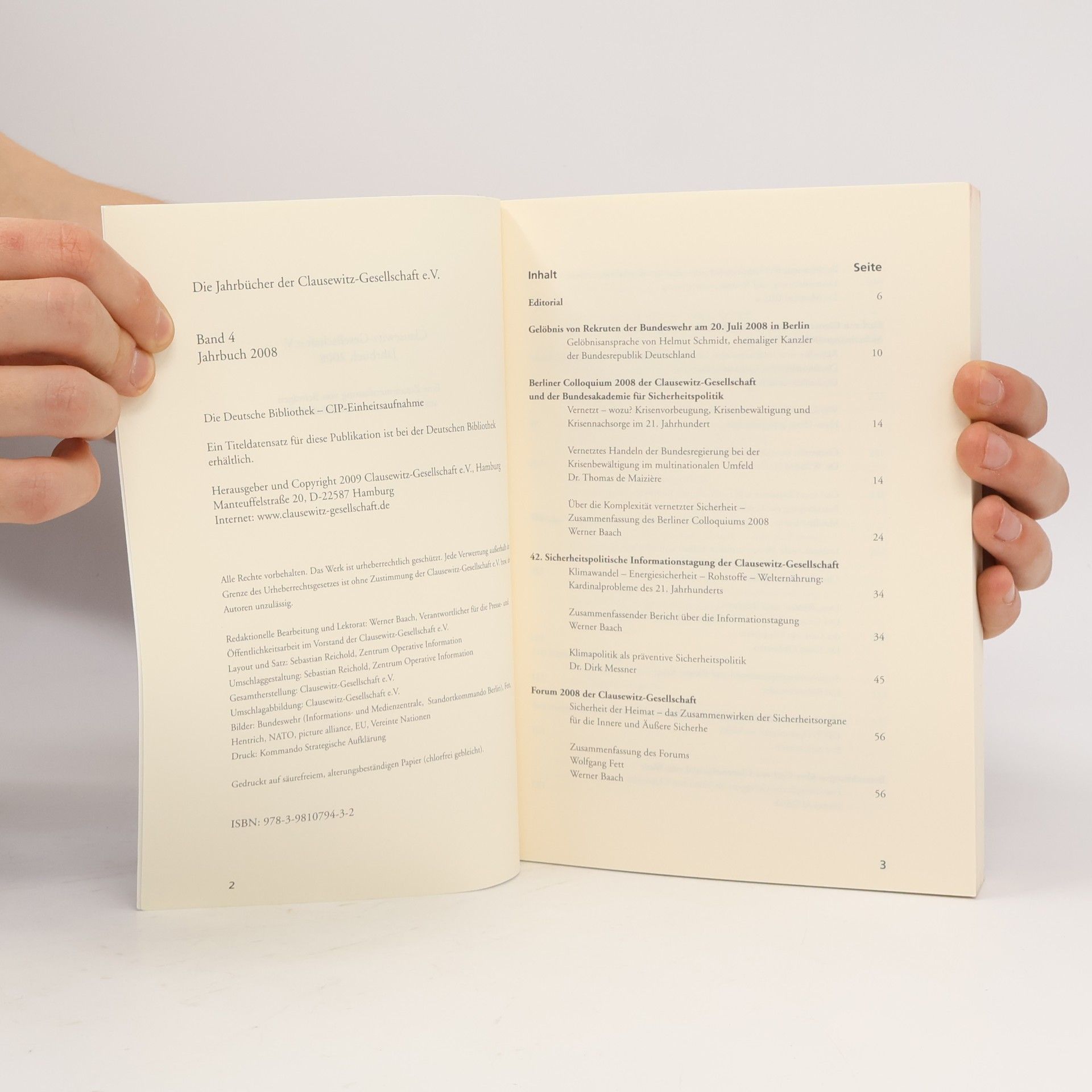 Clausewitz-Gesellschaft Jahrbuch der Clausewitz-Gesellschaft e.V. 2008
