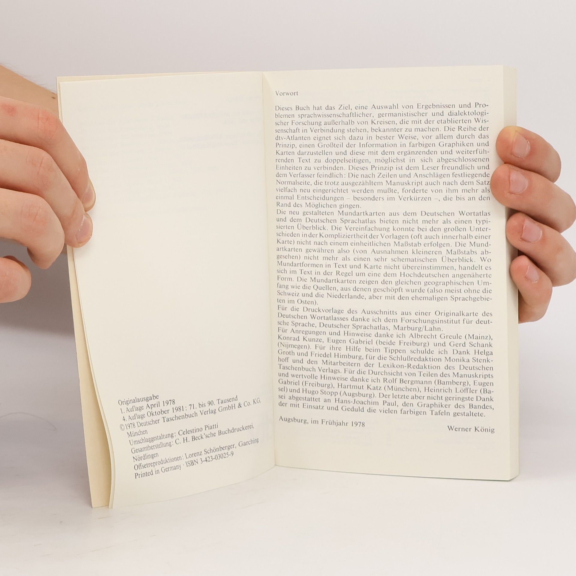 Werner F. König dtv-Atlas zur deutsche Sprache