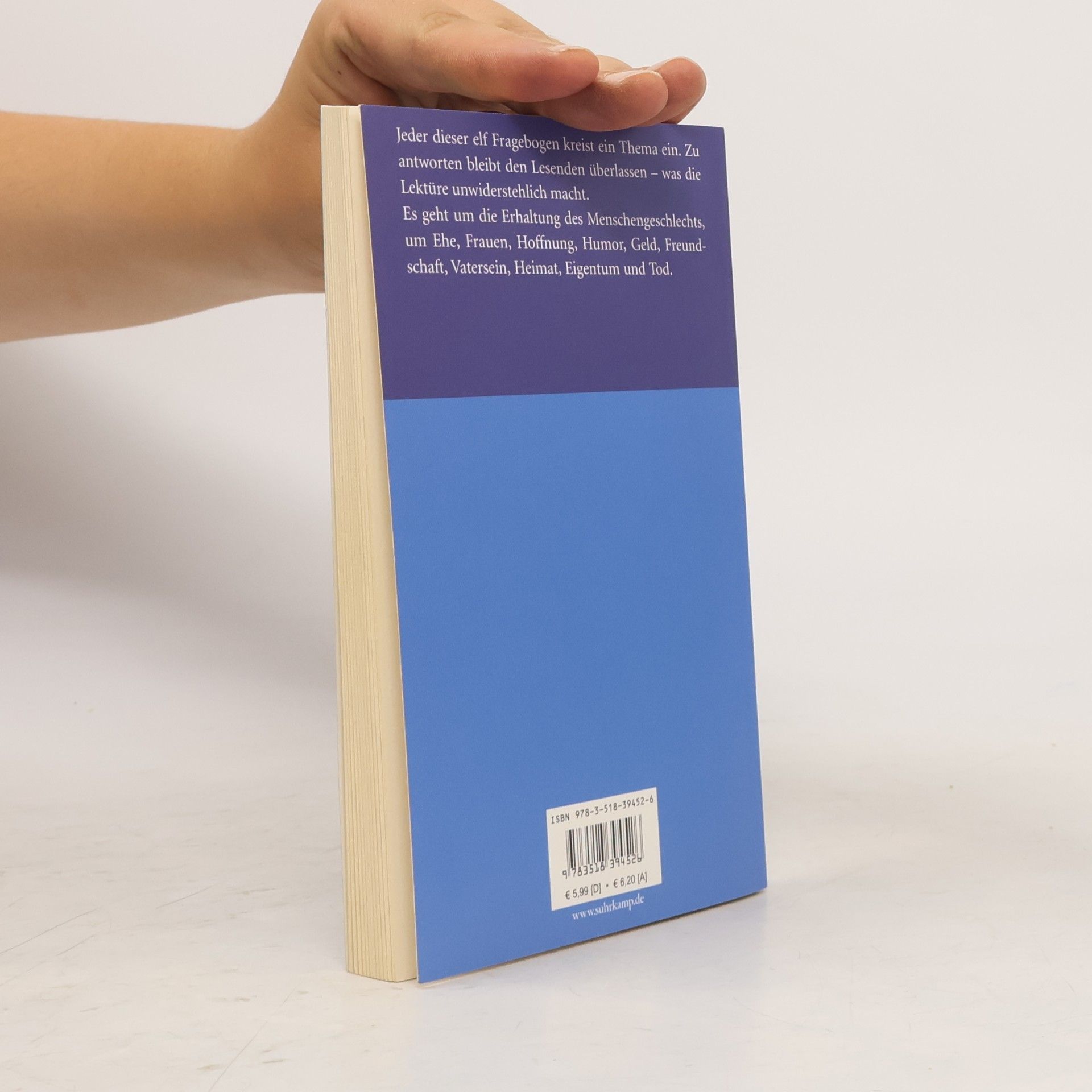 Max Frisch Fragebogen