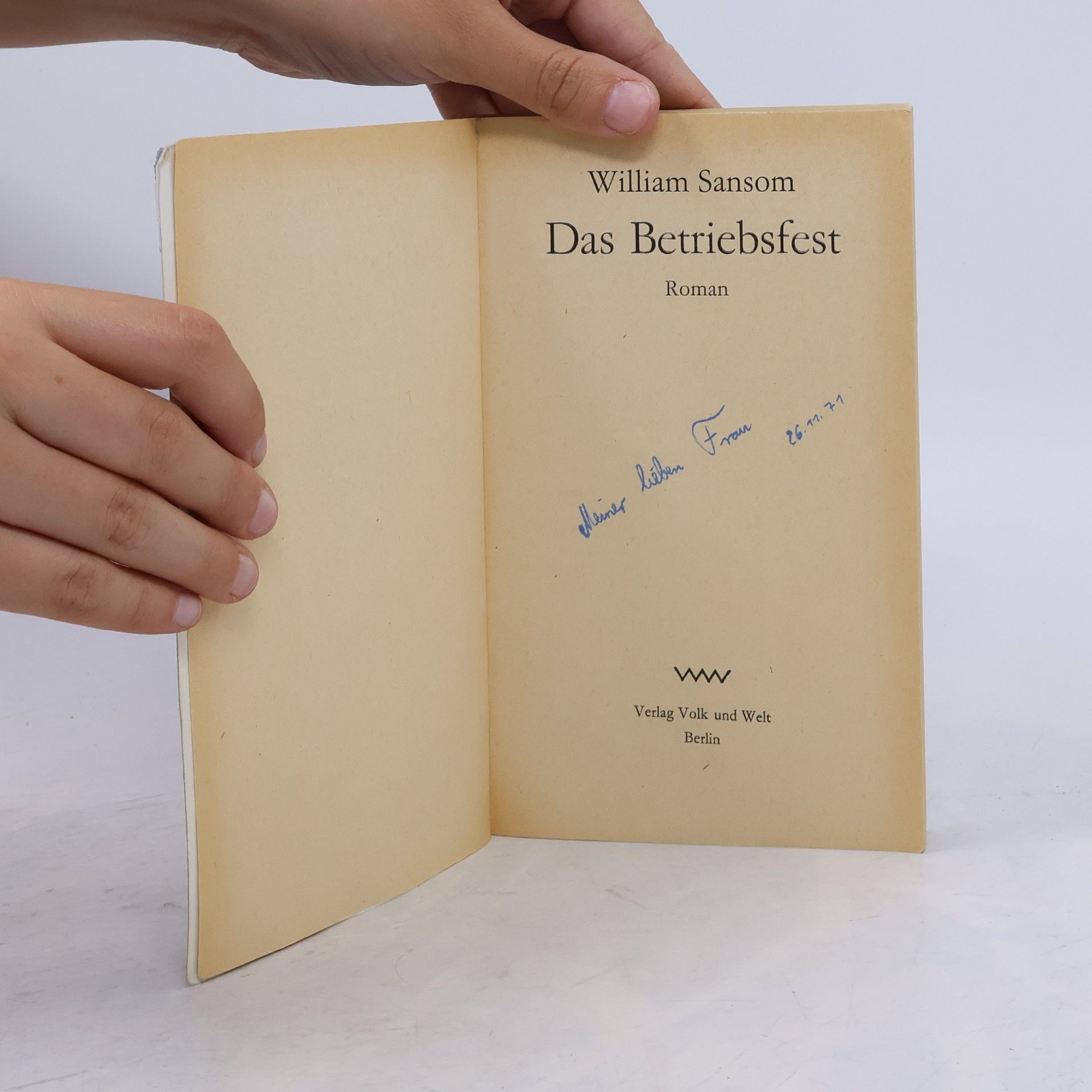 William Sansom Das Betriebsfest