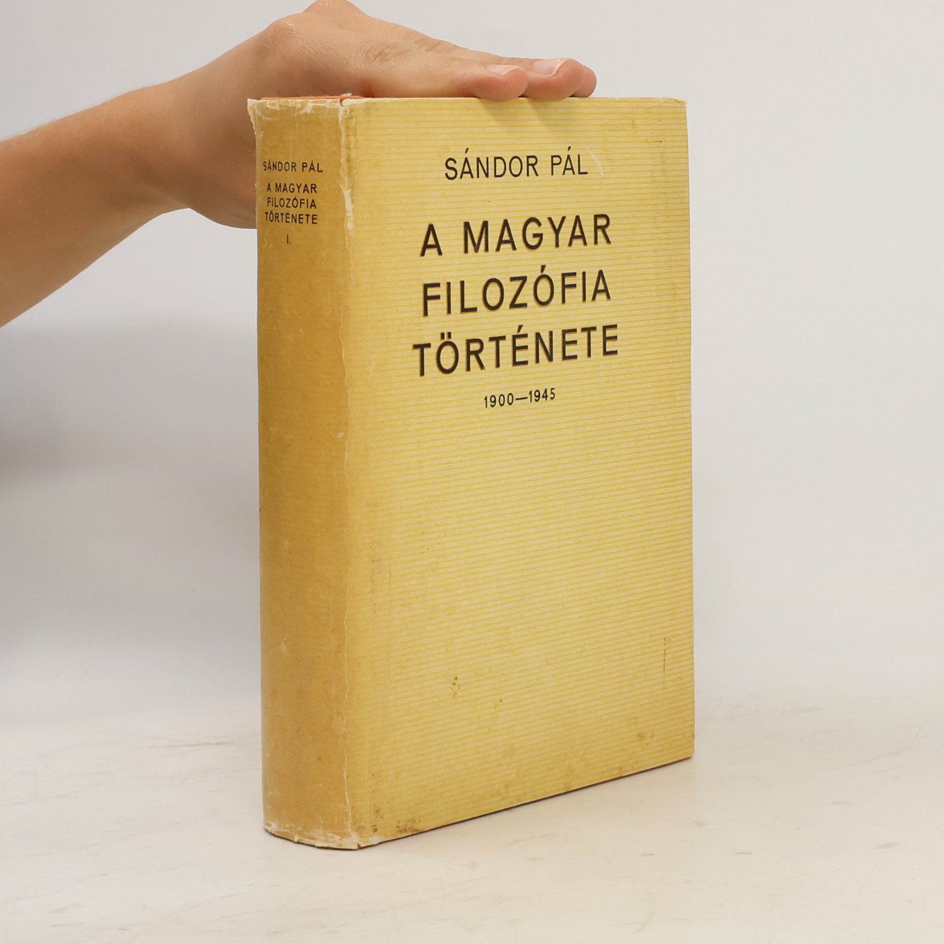 Sándor Pál A magyar filozófia története 1900-1945