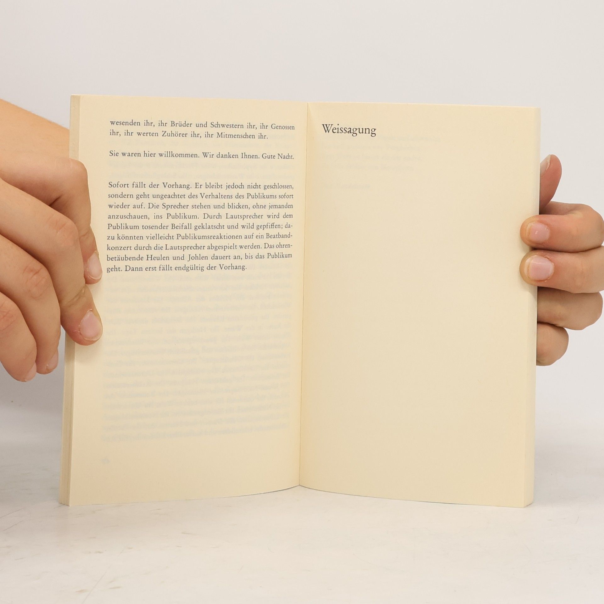 Peter Handke Publikumsbeschimpfung und andere Sprechstücke