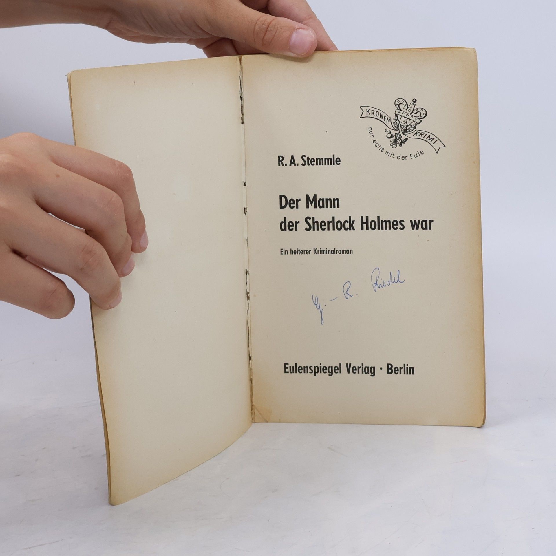 R. A. Stemmle Der Mann der Sherlock Holmes war