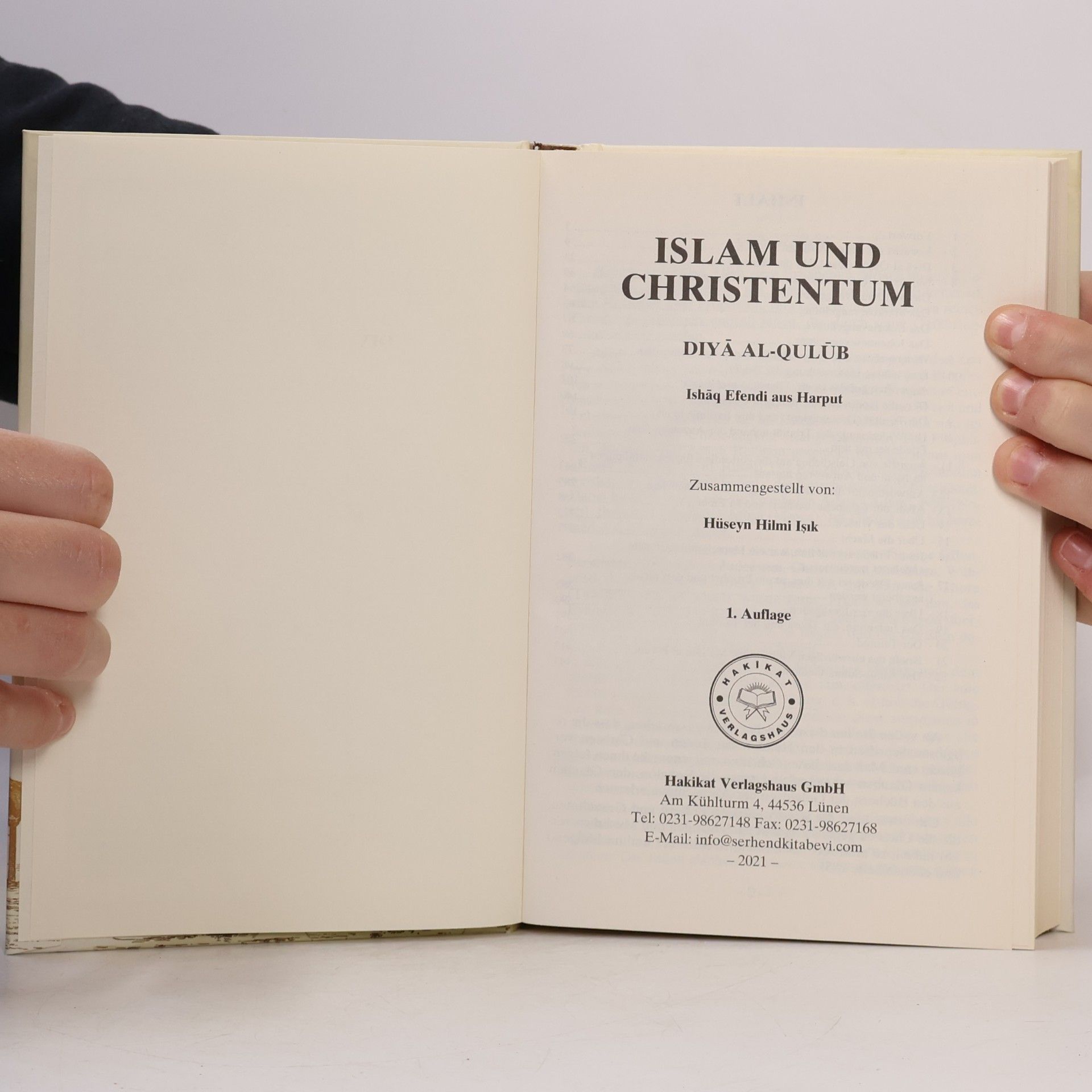 Hüseyin Hilmi Işık Islam und Christentum
