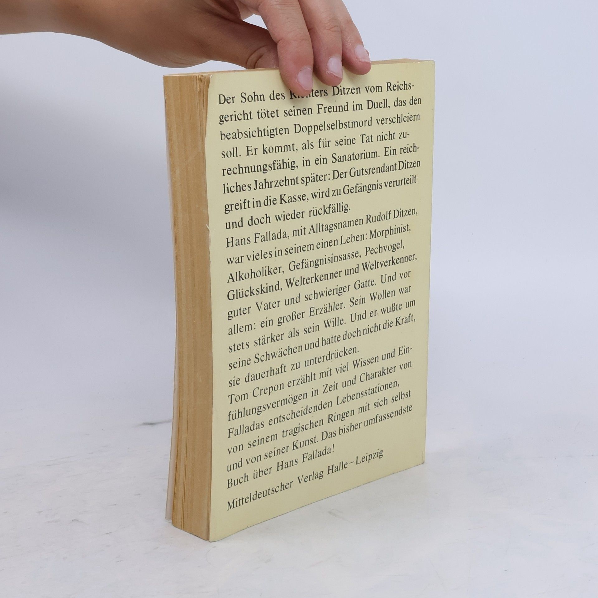 Tom Crepon Leben und Tode des Hans Fallada