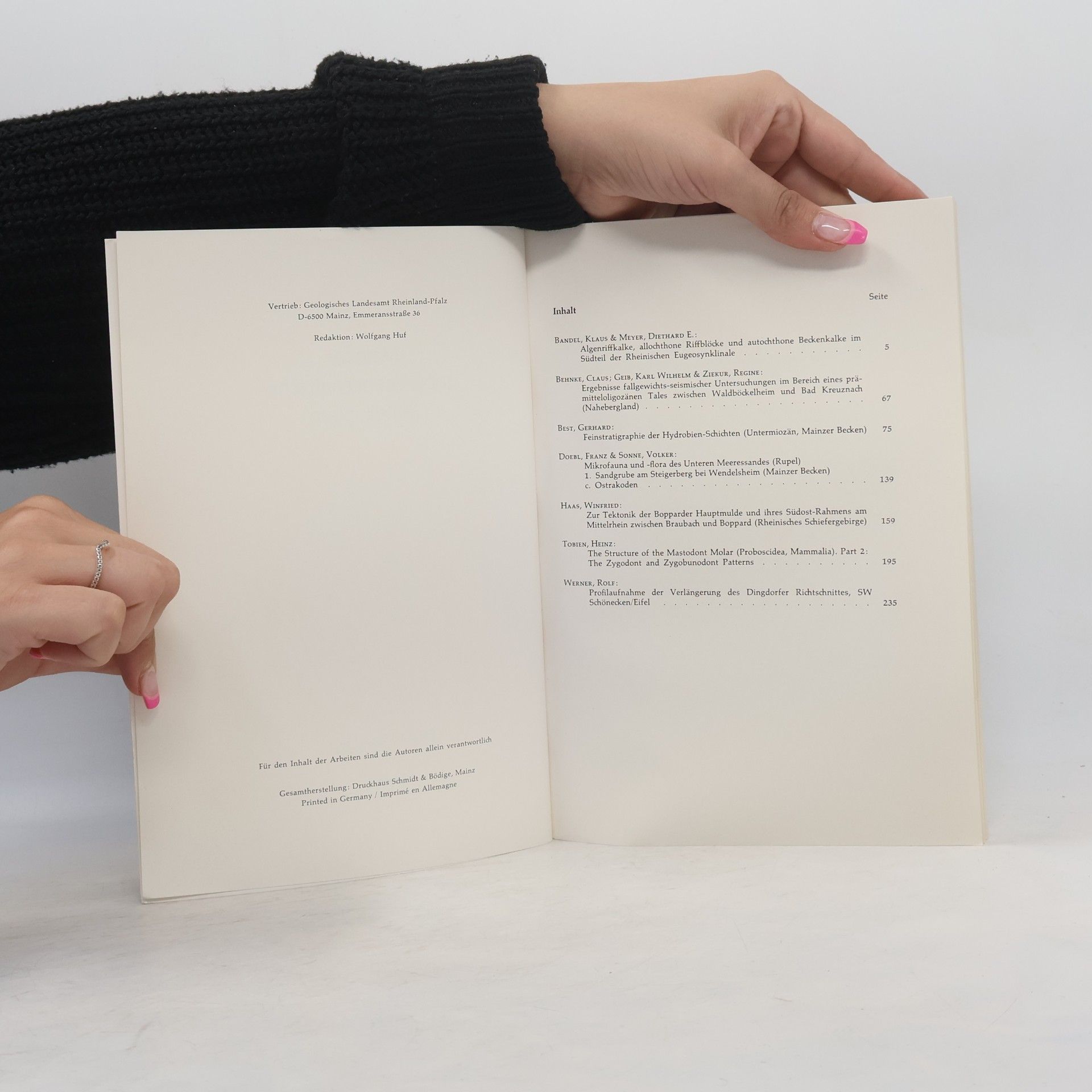 kolektiv Mainzer geowissenschaftliche Mitteilungen Band 4