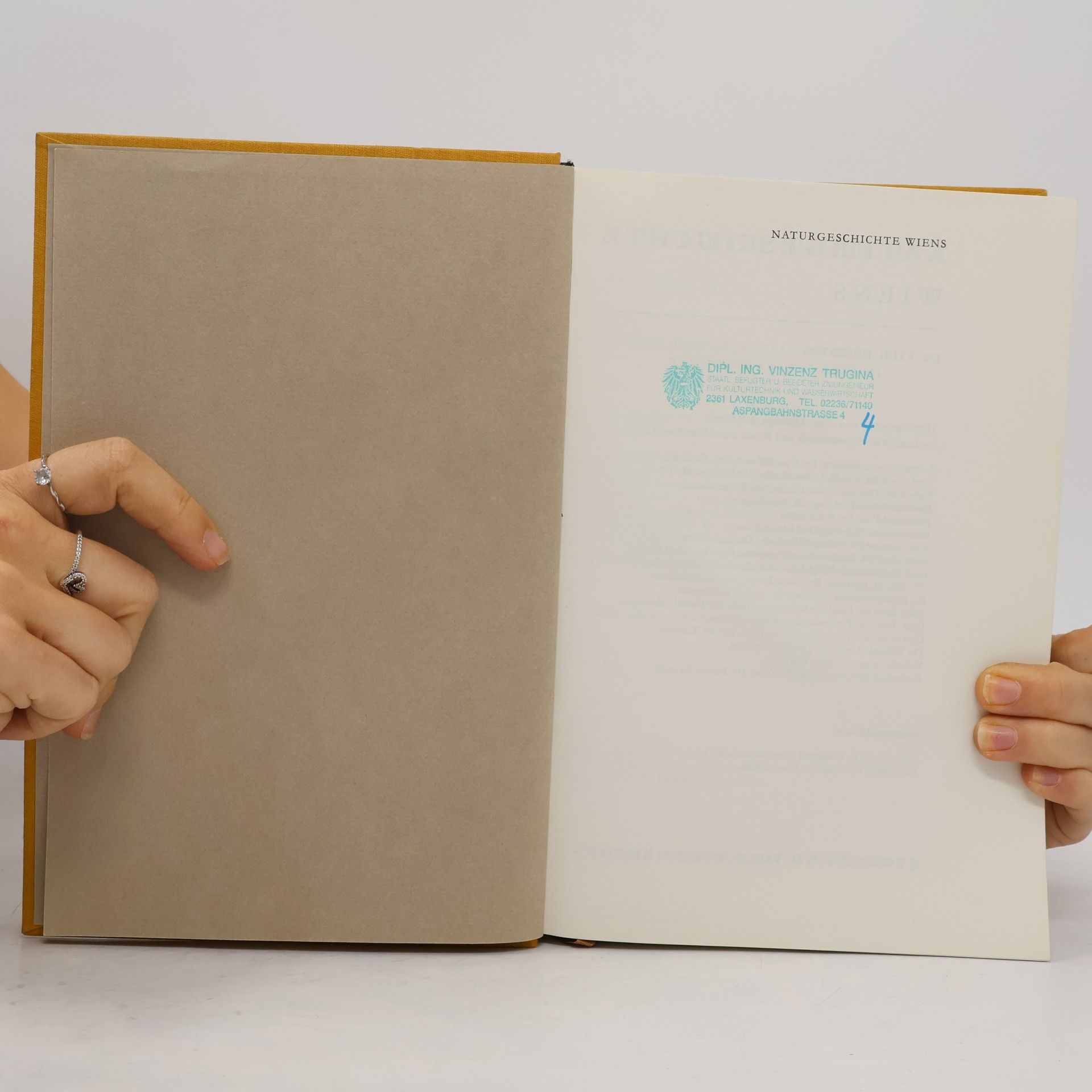 Ferdinand Starmühlner Naturgeschichte Wiens