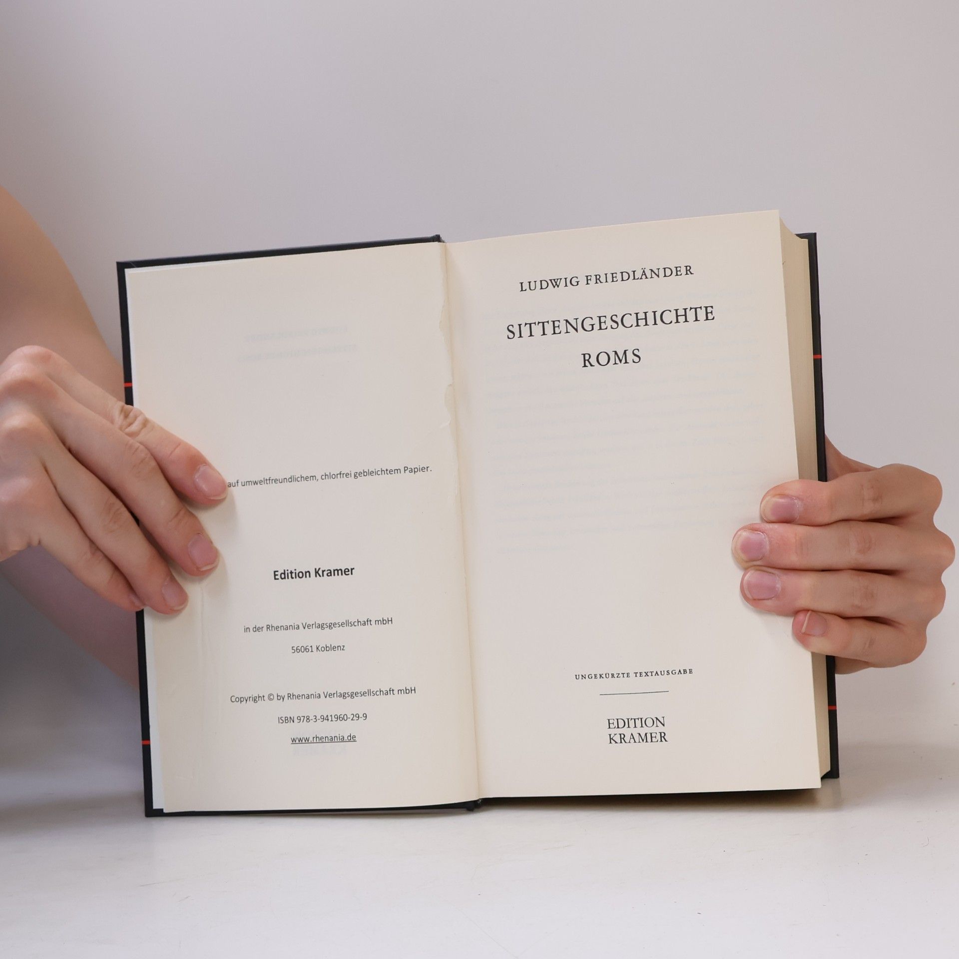 Ludwig Friedländer Sitten Geschichte Roms