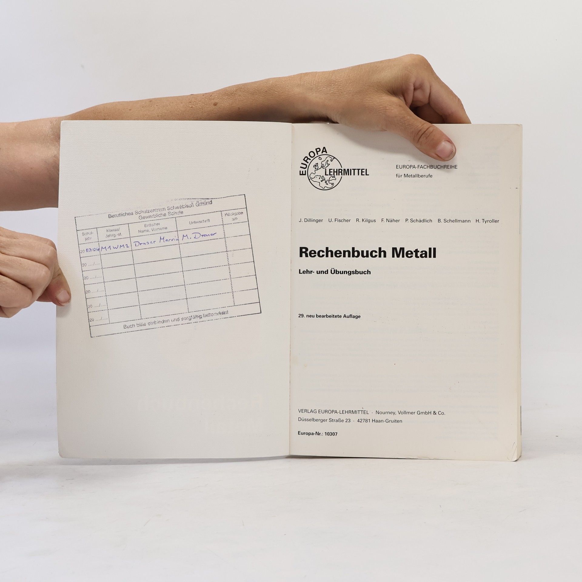 Autorenkollektiv Rechenbuch Metall