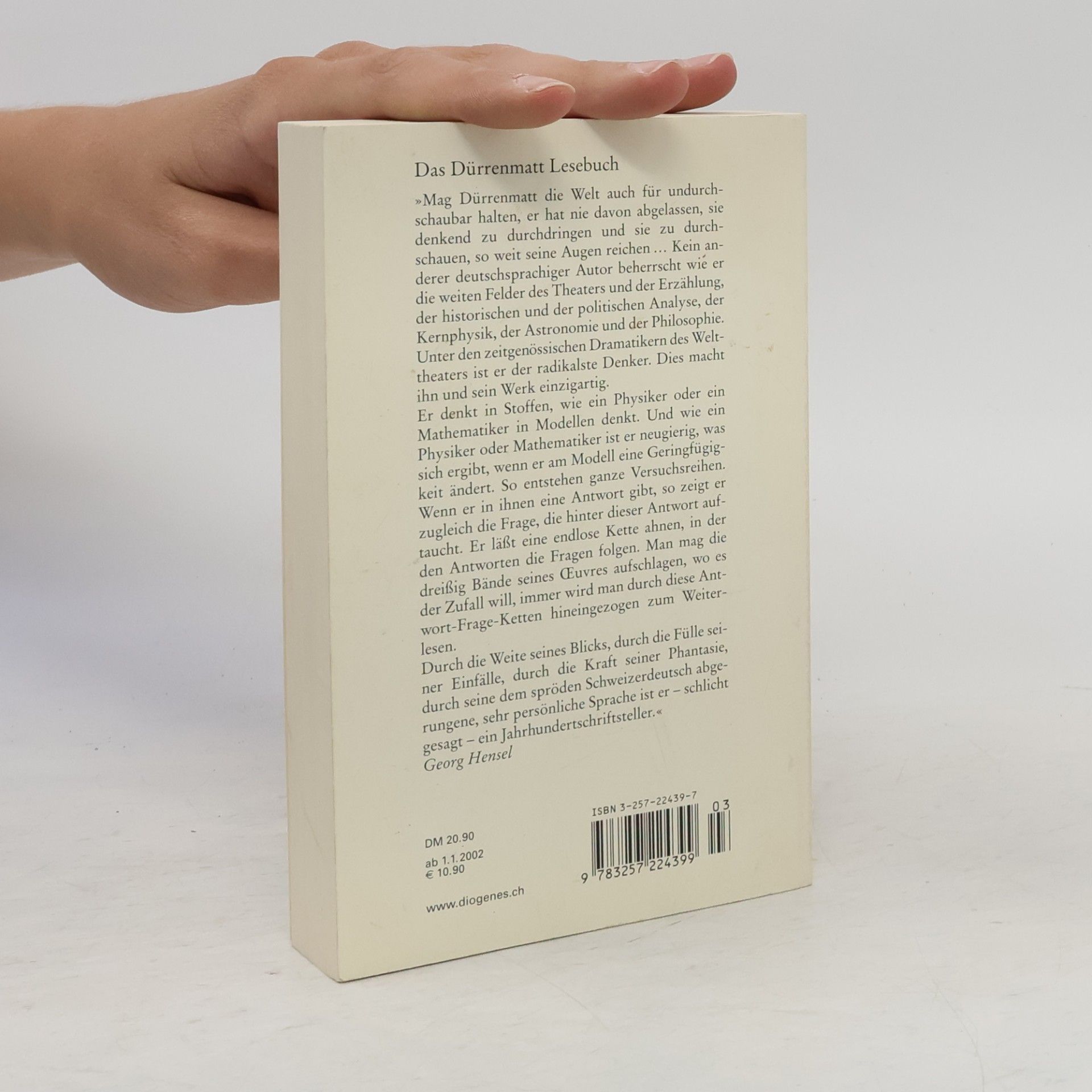 Friedrich Dürrenmatt Das Dürrenmatt Lesebuch
