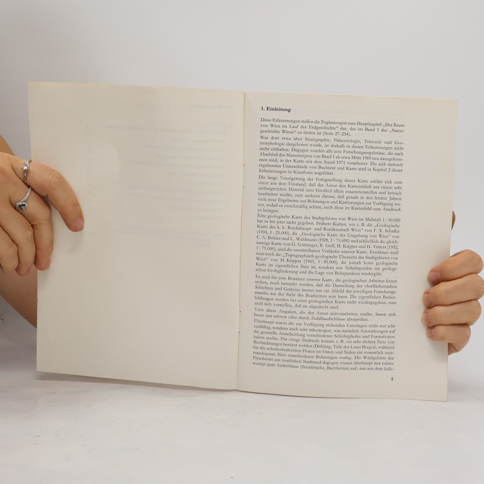 Ferdinand Starmühlner Naturgeschichte Wiens. Kartenteil