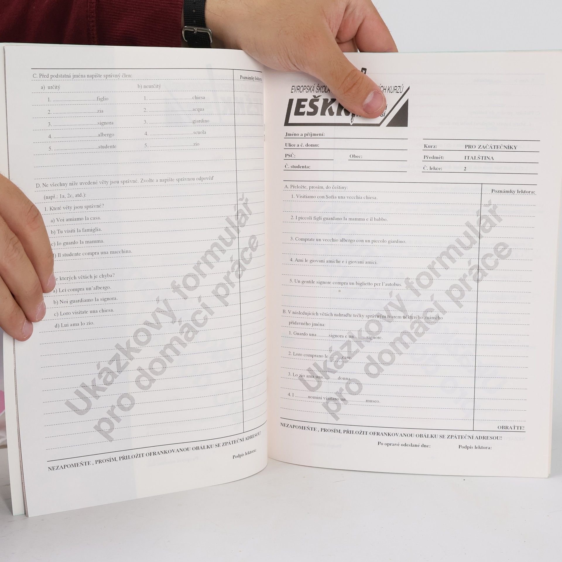 Autores varios Italština pro začátečníky. Lekce 1. Ukázková lekce