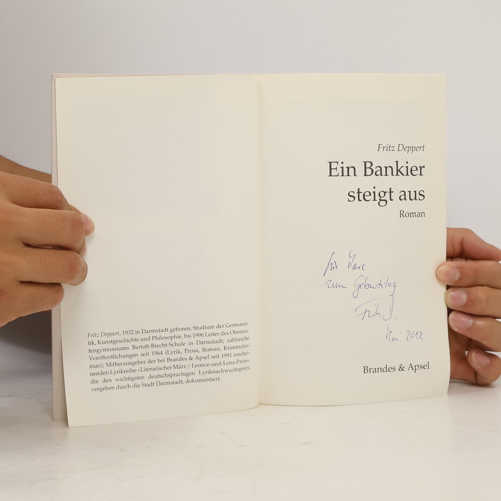 Fritz Deppert Ein Bankier steigt aus
