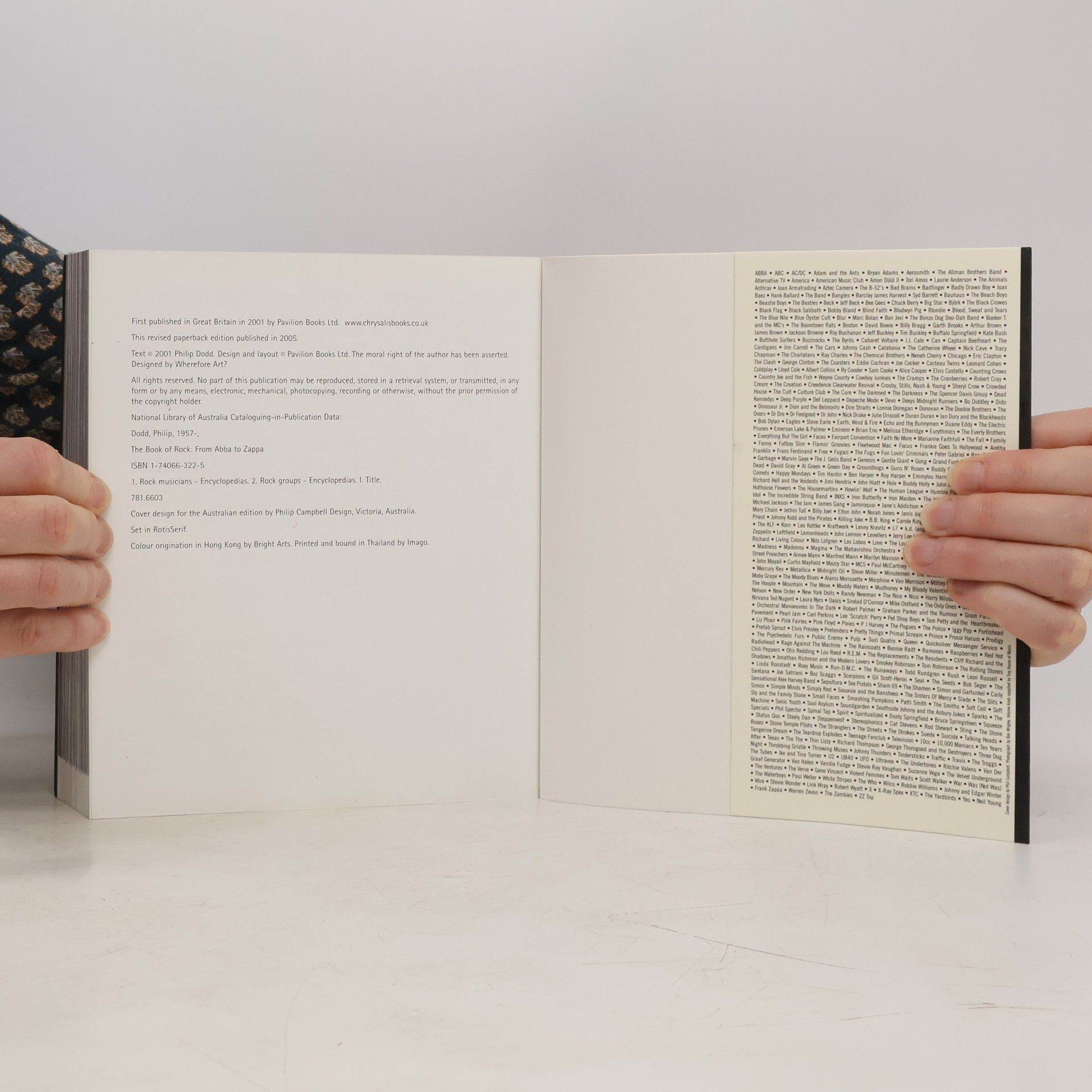 Philip Dodd The Book of Rock: From Abba to Zappa