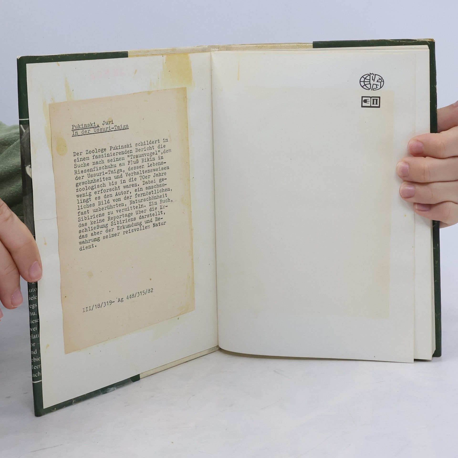 Autorenkollektiv In Der Ussuri-Taiga. Suche Nach Demm Risenfischuhu