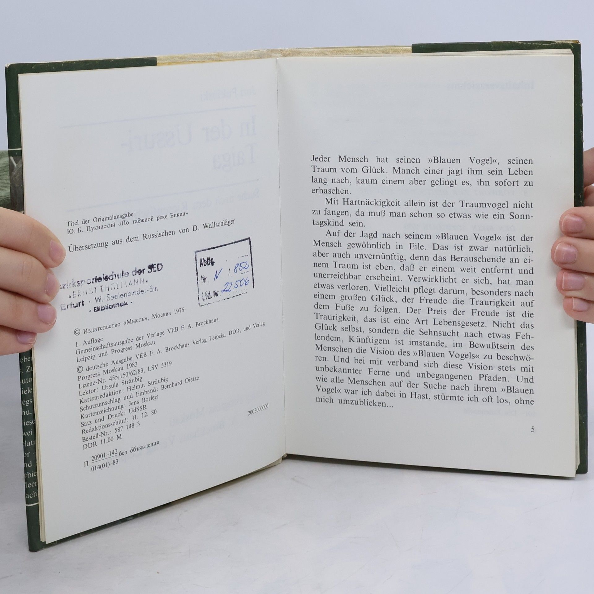 Autorenkollektiv In Der Ussuri-Taiga. Suche Nach Demm Risenfischuhu