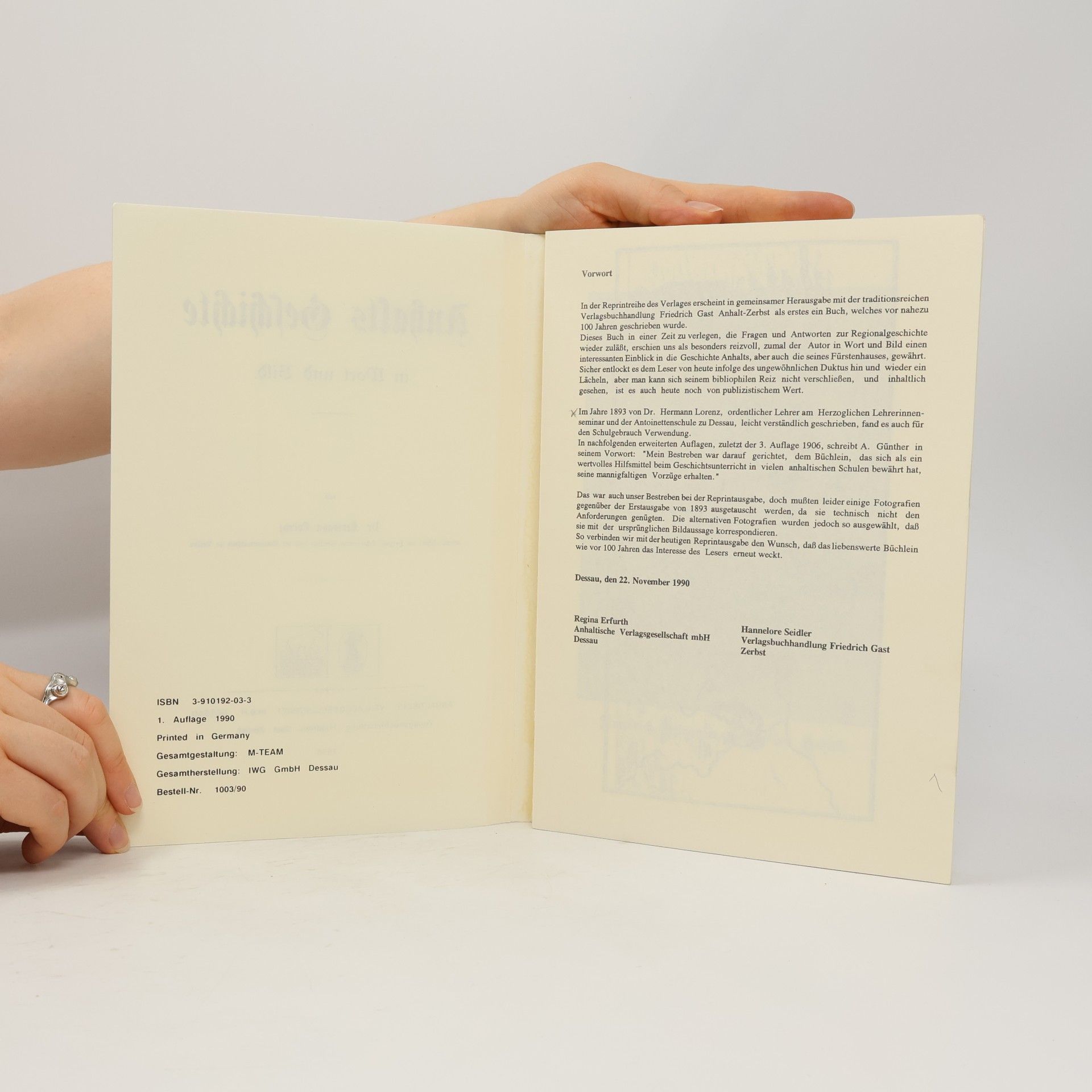 Hermann Lorenz Anhalts Geschichte in Wort und Bild