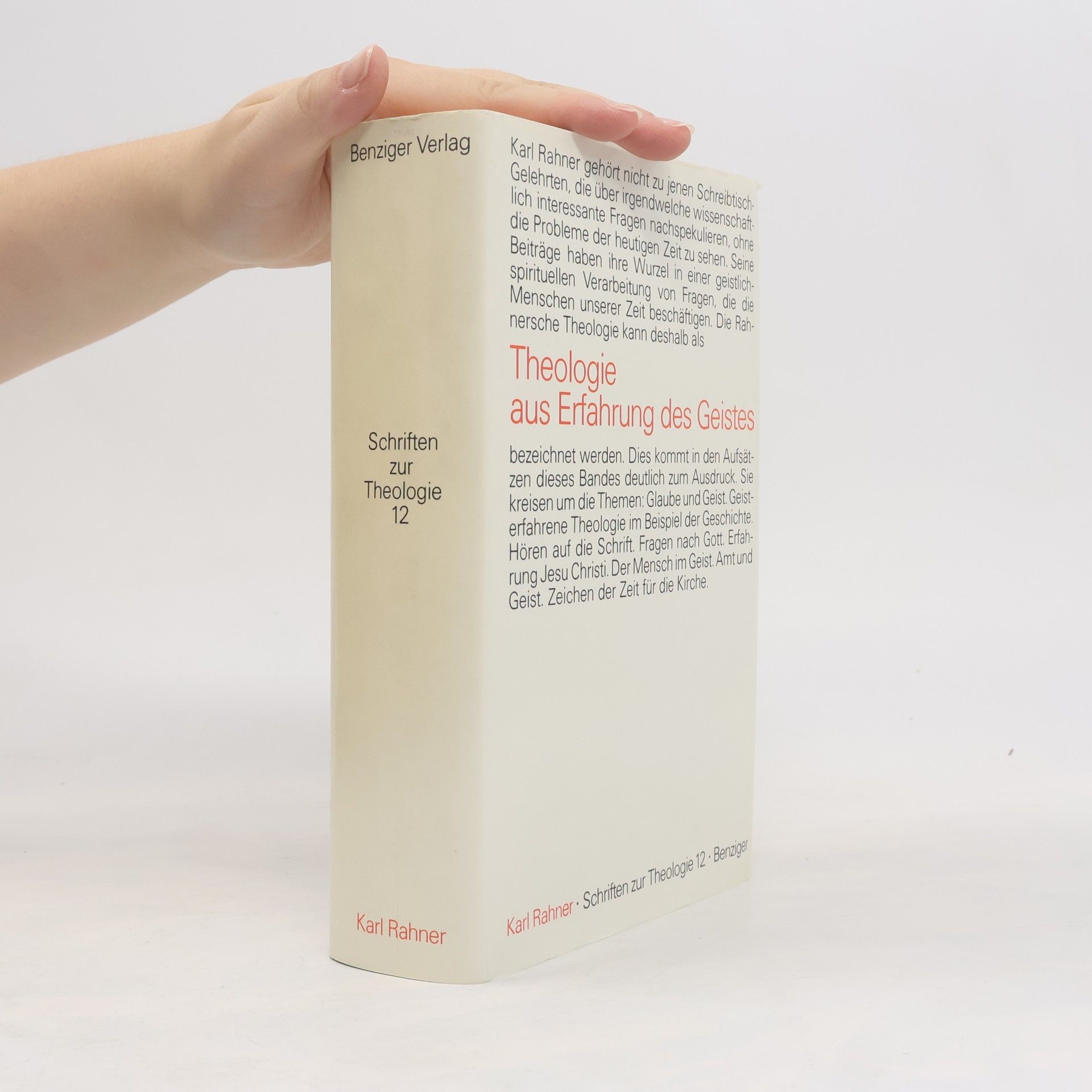 Karl Rahner Schriften zur Theologie XII