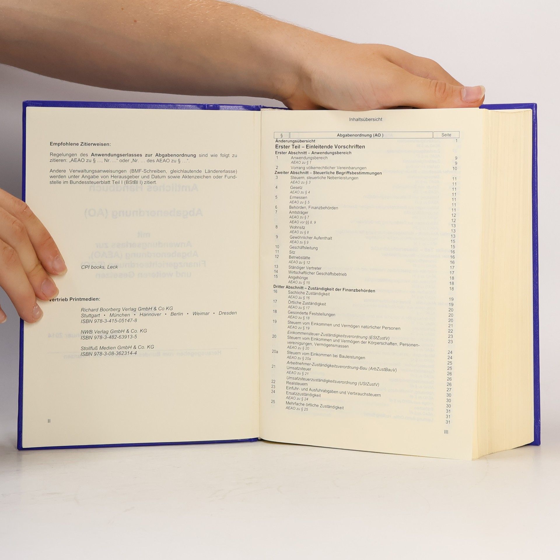 Bundesministerium der Finanzen Amtliches AO-Handbuch 2014