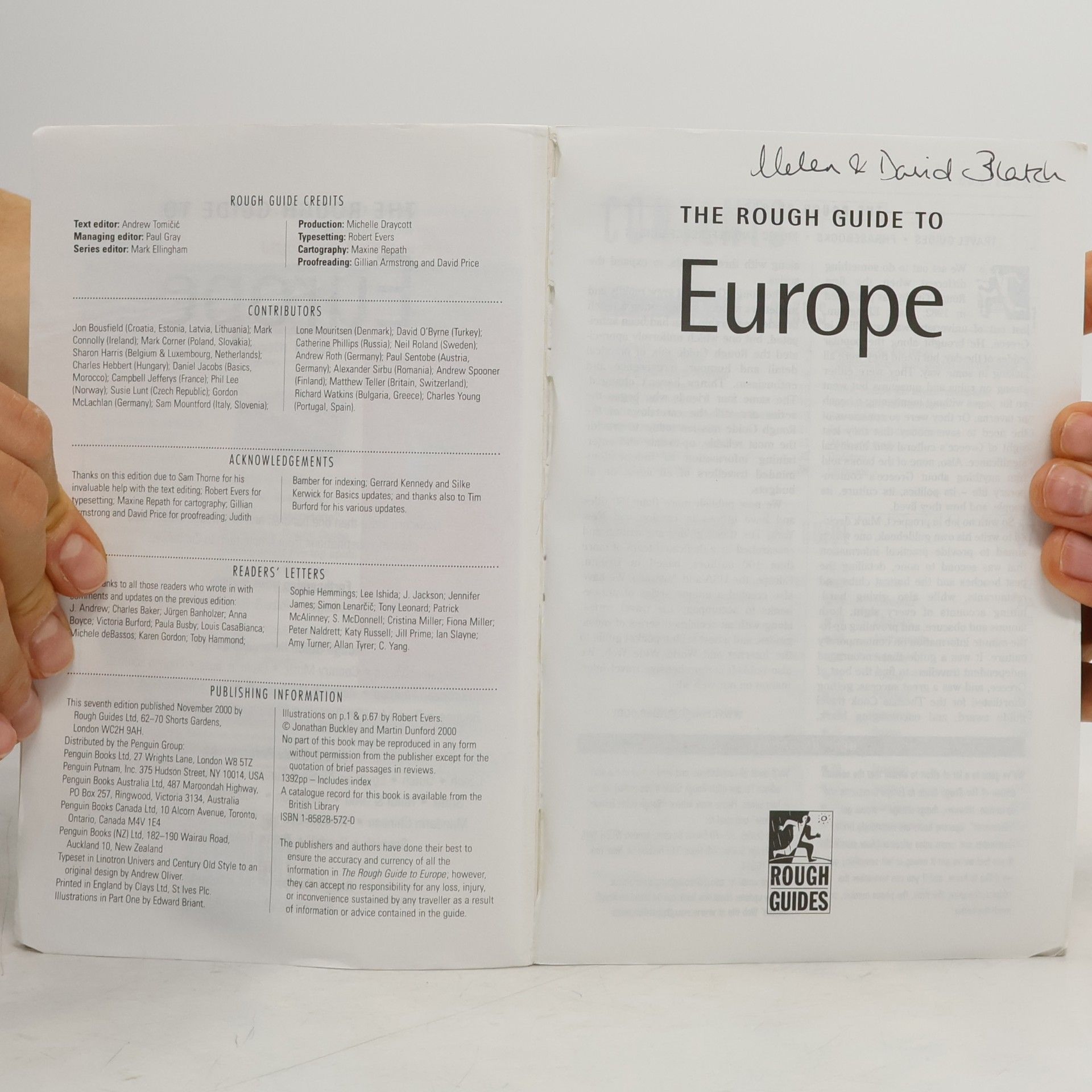 The Rough Guide to Europe, 2001 Edition