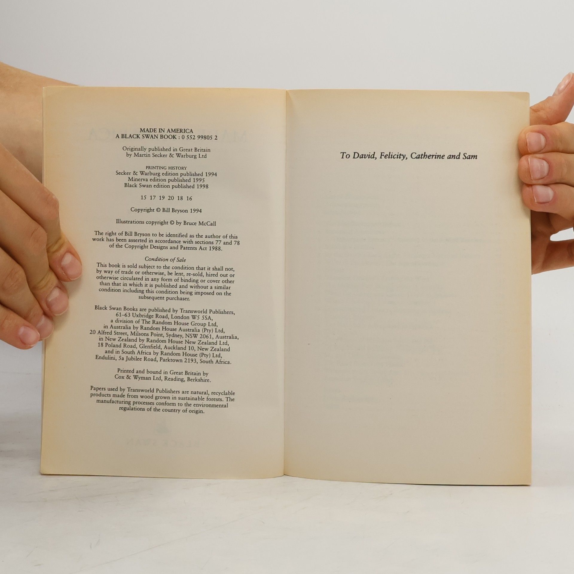 Bill Bryson Made in America
