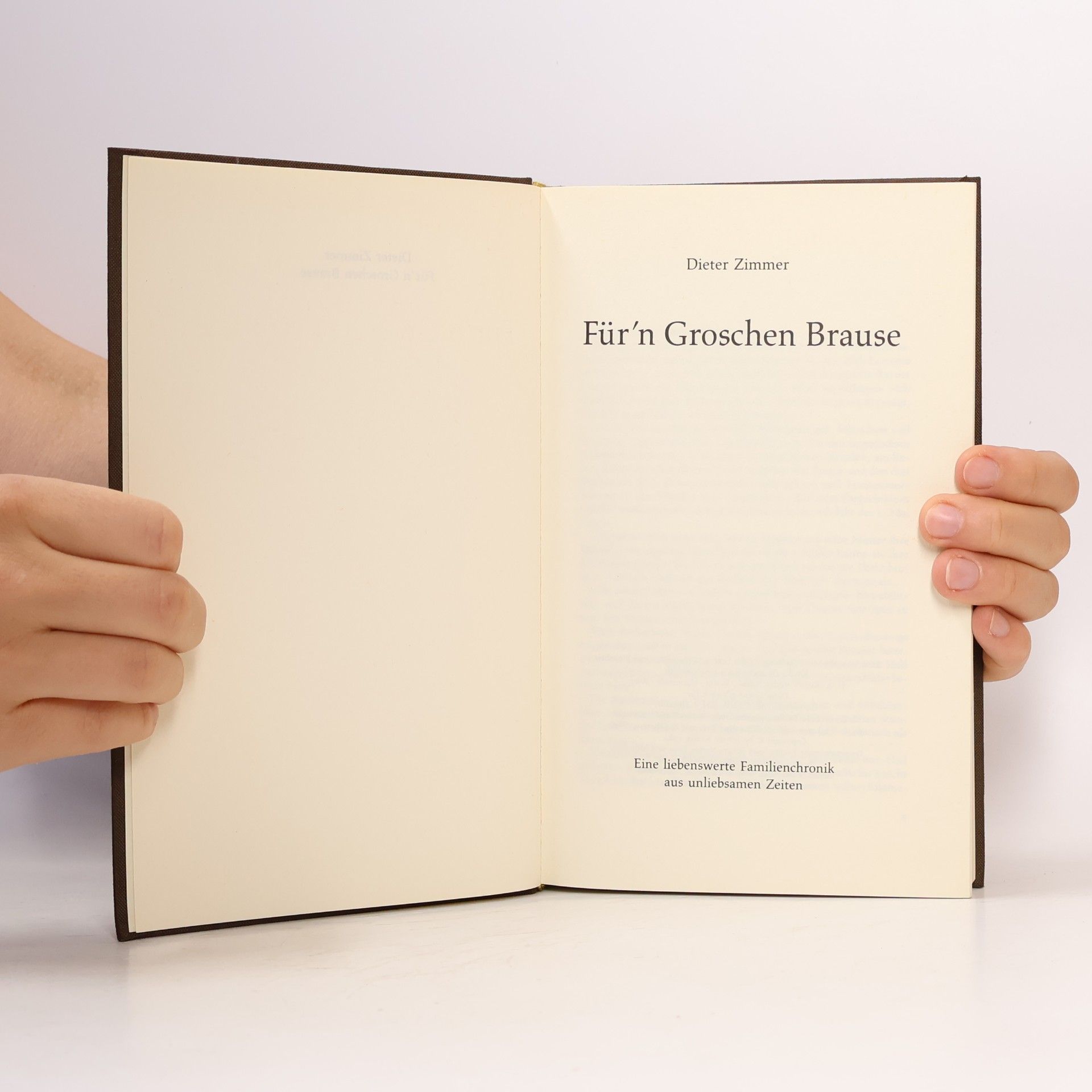 Dieter E. Zimmer Für’n Groschen Brause