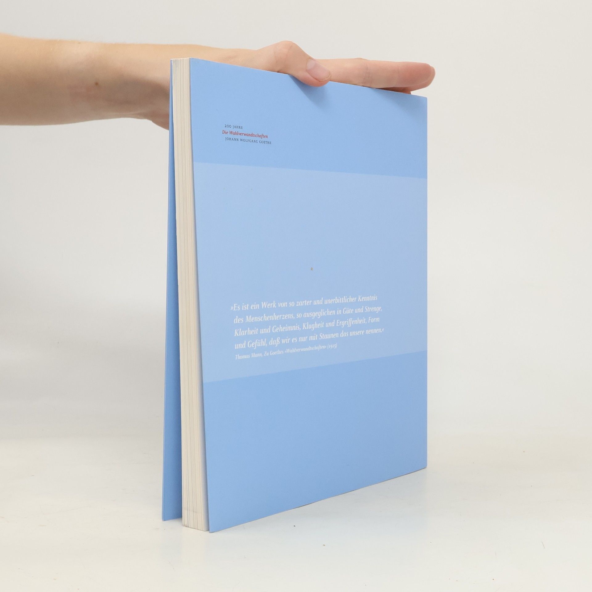 Goethe Eine unbeschreibliche, fast magische Anziehungskraft